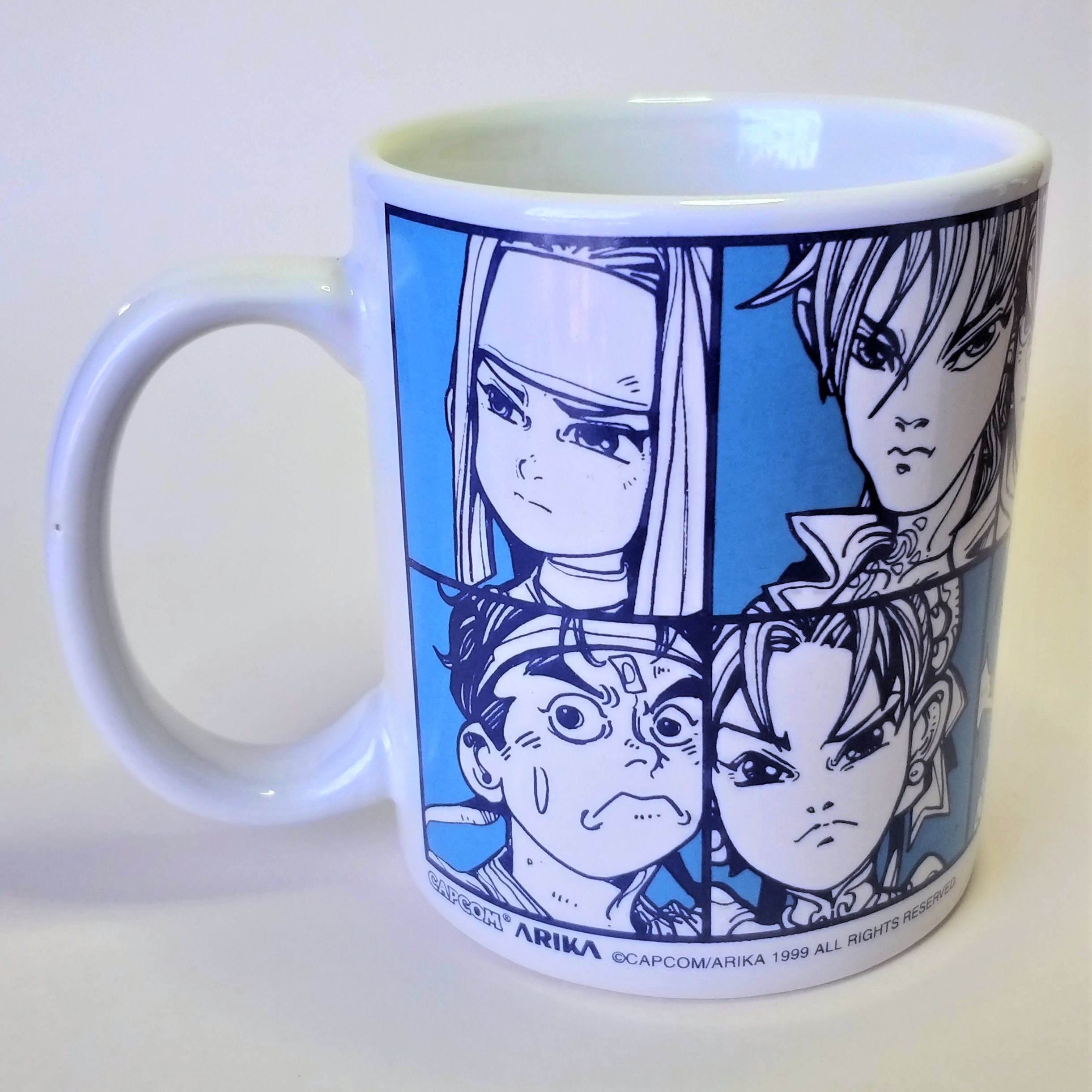 Street Fighter EX2 Ceramic Mug - 1999 CAPCOM / ARIKA Hong Kong Comics