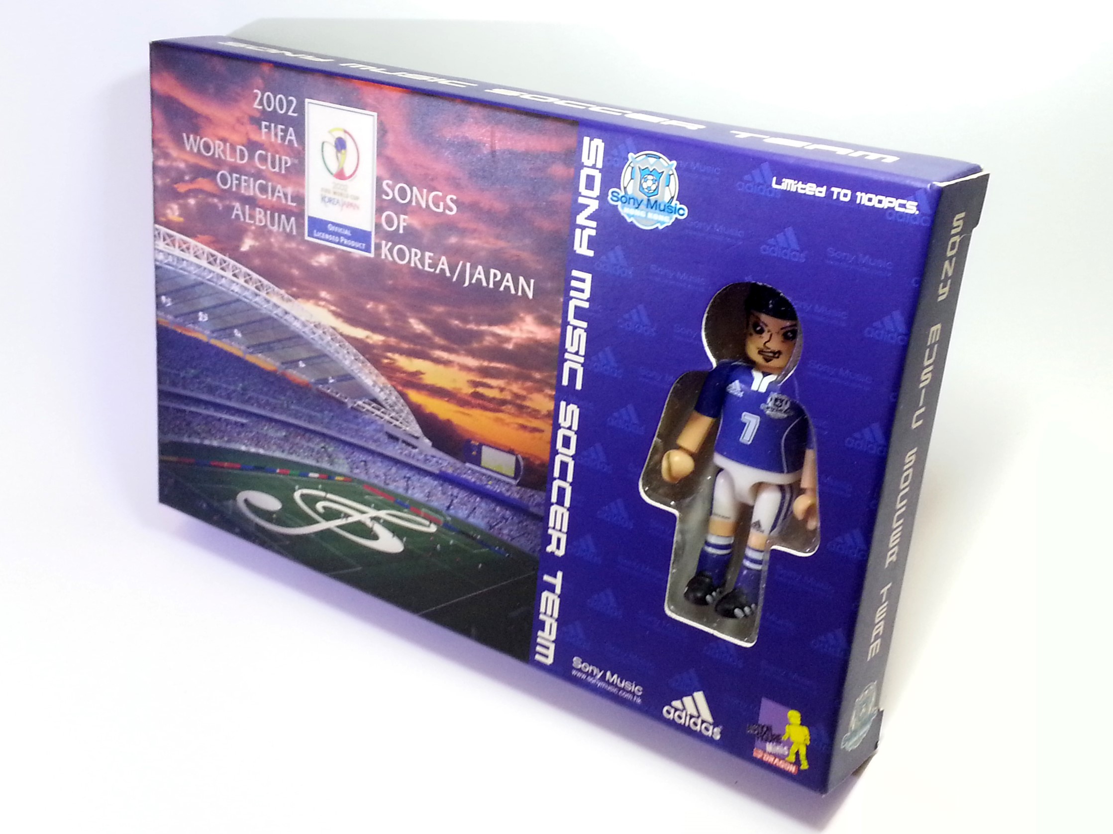  Adidas x Sony Music 2002 Fifa World Cup CD Album w/ Mini Figure (Blue) Limited To 1100