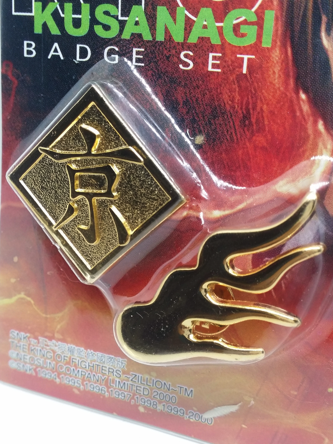 The King Of Fighters Zillion Kyo Special Edition Pin Badges Set - 2000 SNK KOFZ Hong Kong Comics