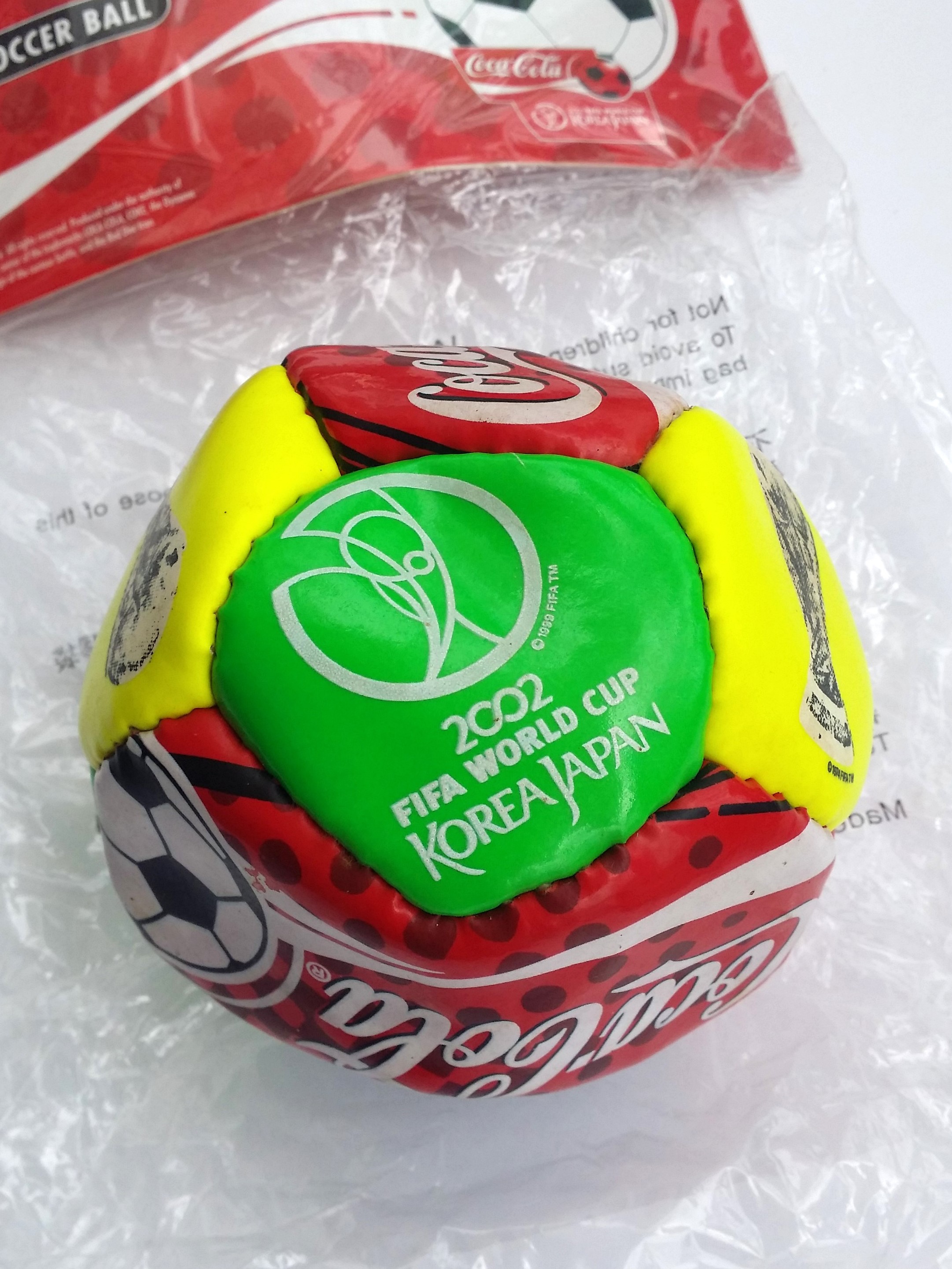 Coca Cola 2002 Fifa World Cup Korea Japan 4" Mini Soccer Ball Football Set Of 2