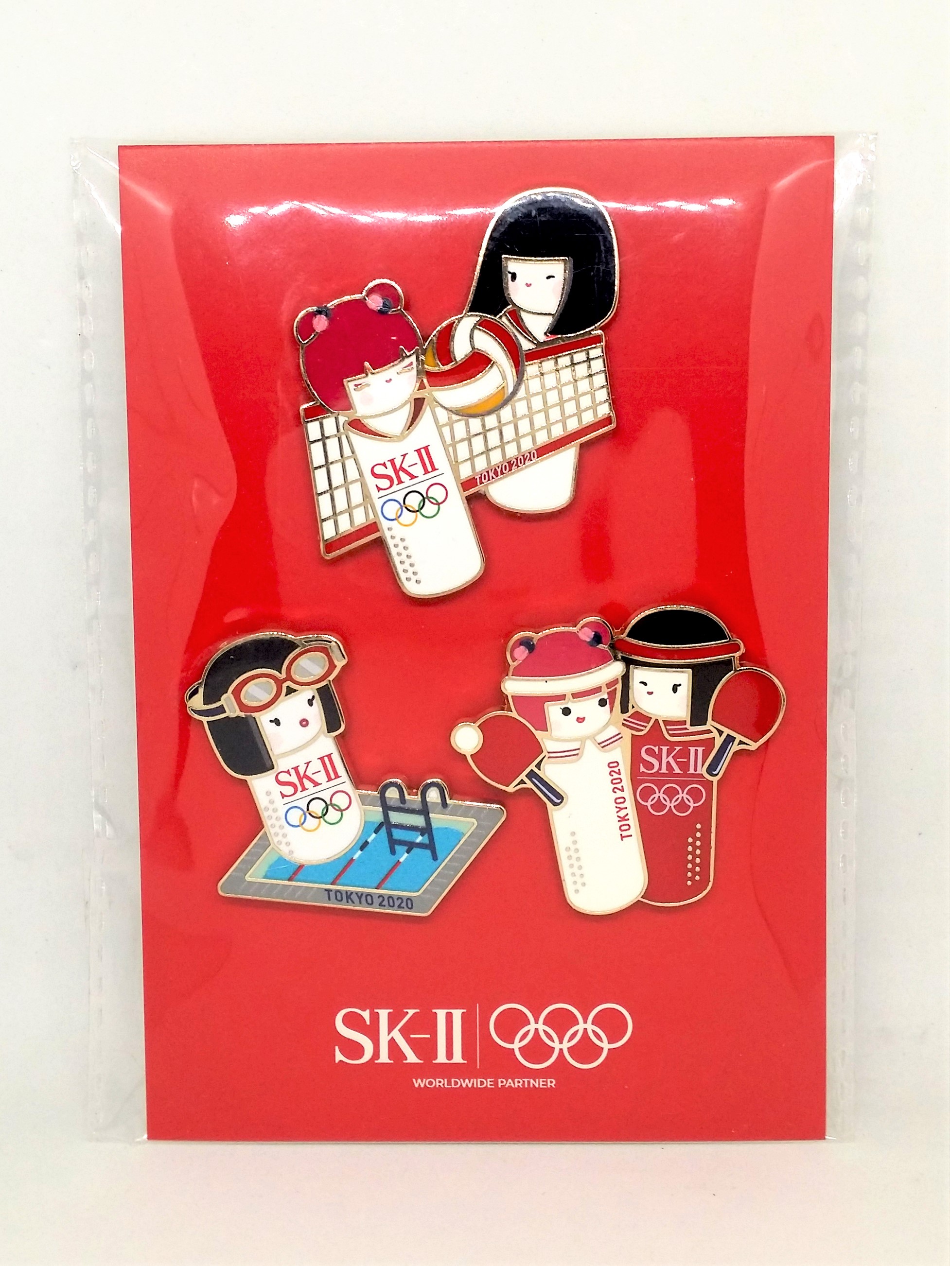 SK-II Tokyo 2020 Olympic Games Pin Badge Set (3-Pack) - SK2 Olympics Pins