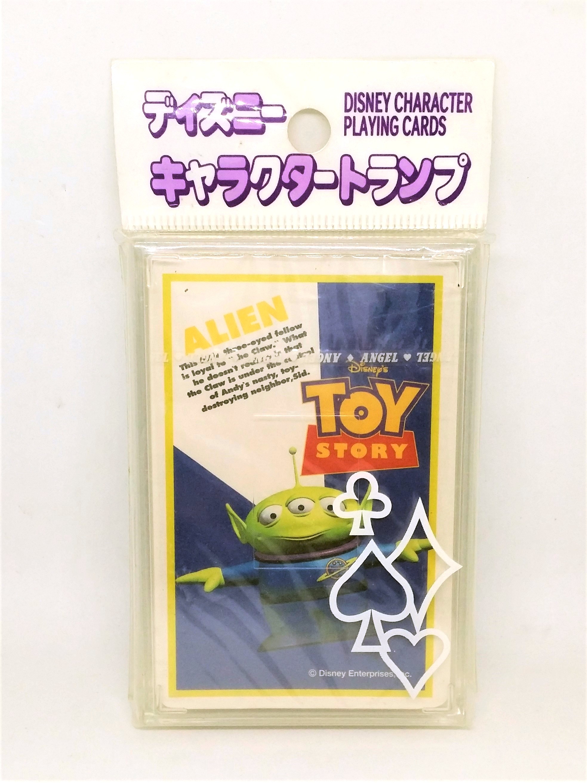 Disney Toy Story Alien Little Green Men Playing Cards - 1990s Angel Made In Japan