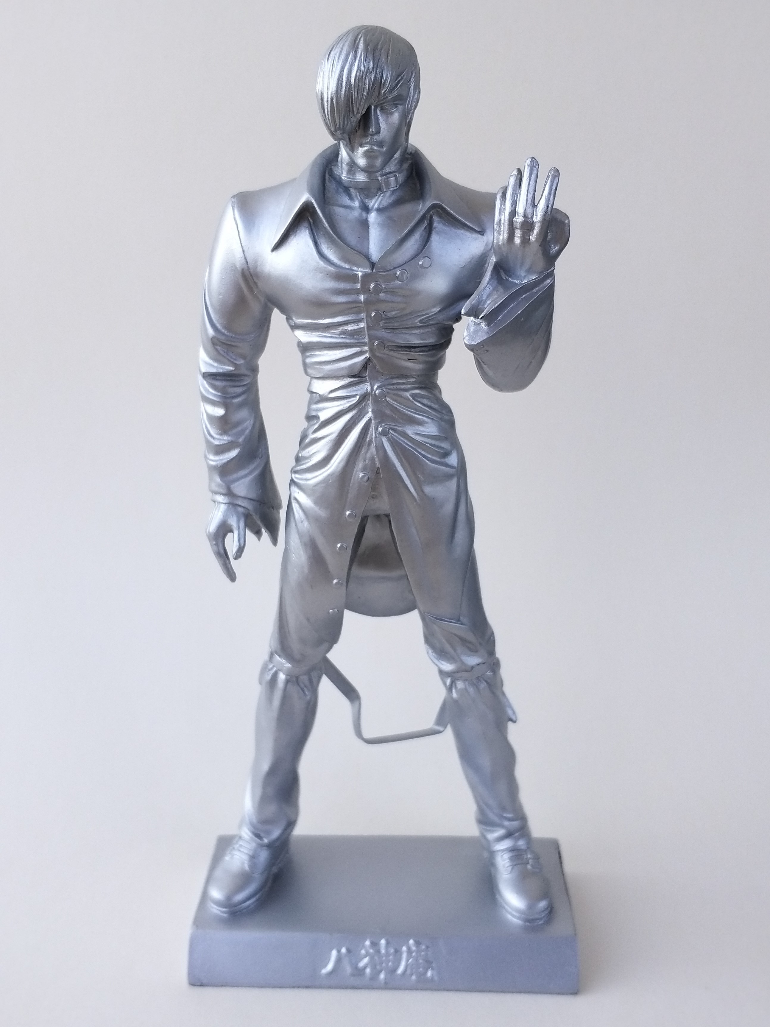 The King Of Fighters 99 Iori Statue + HK Mini Comic Vol.1 w/ Wooden Display Box - 1999 SNK KOF Hong Kong Comics