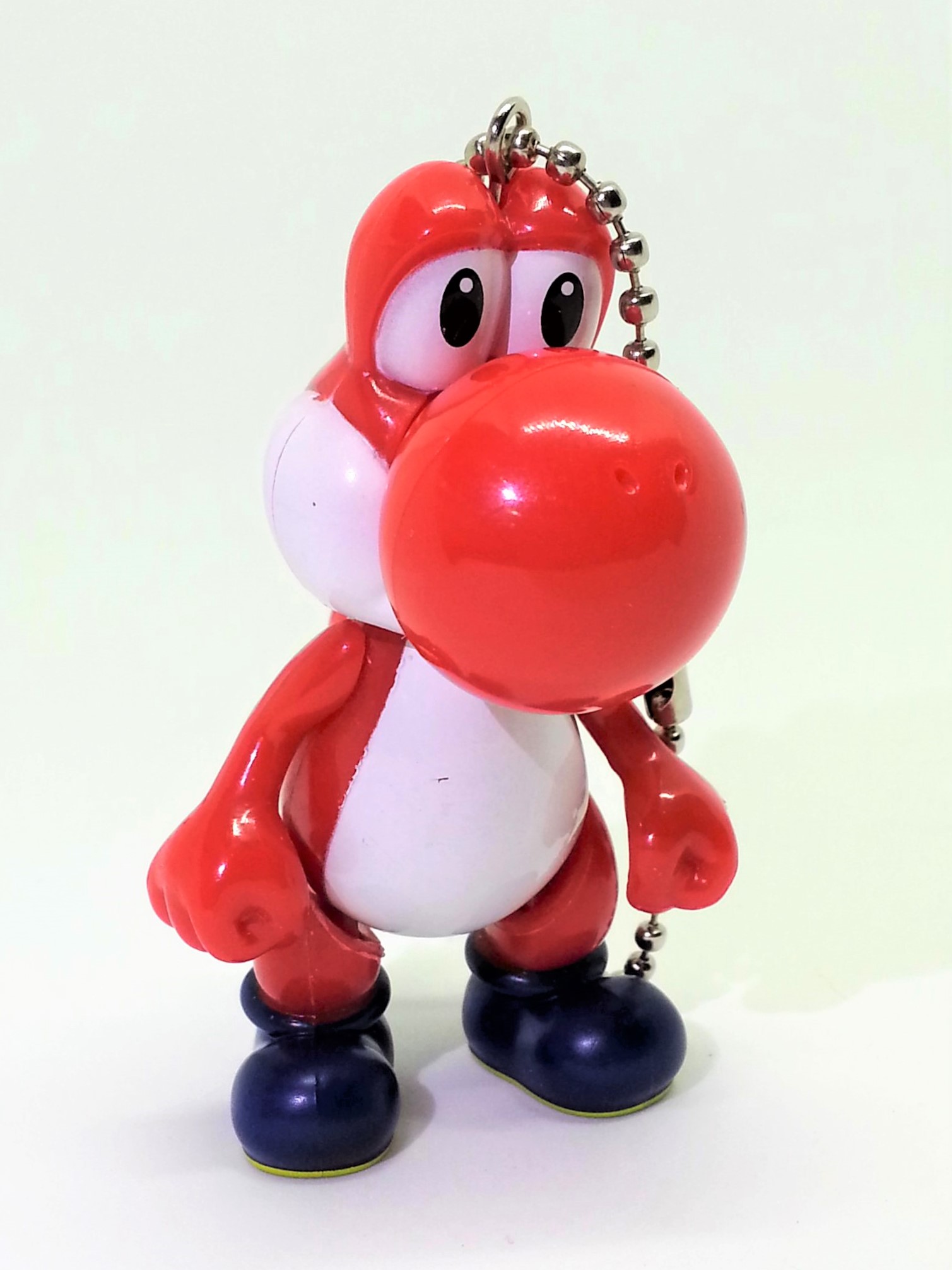 Super Mario Bros. YOSHI Jointed Figure Charm Keychain - 2000s From Japan