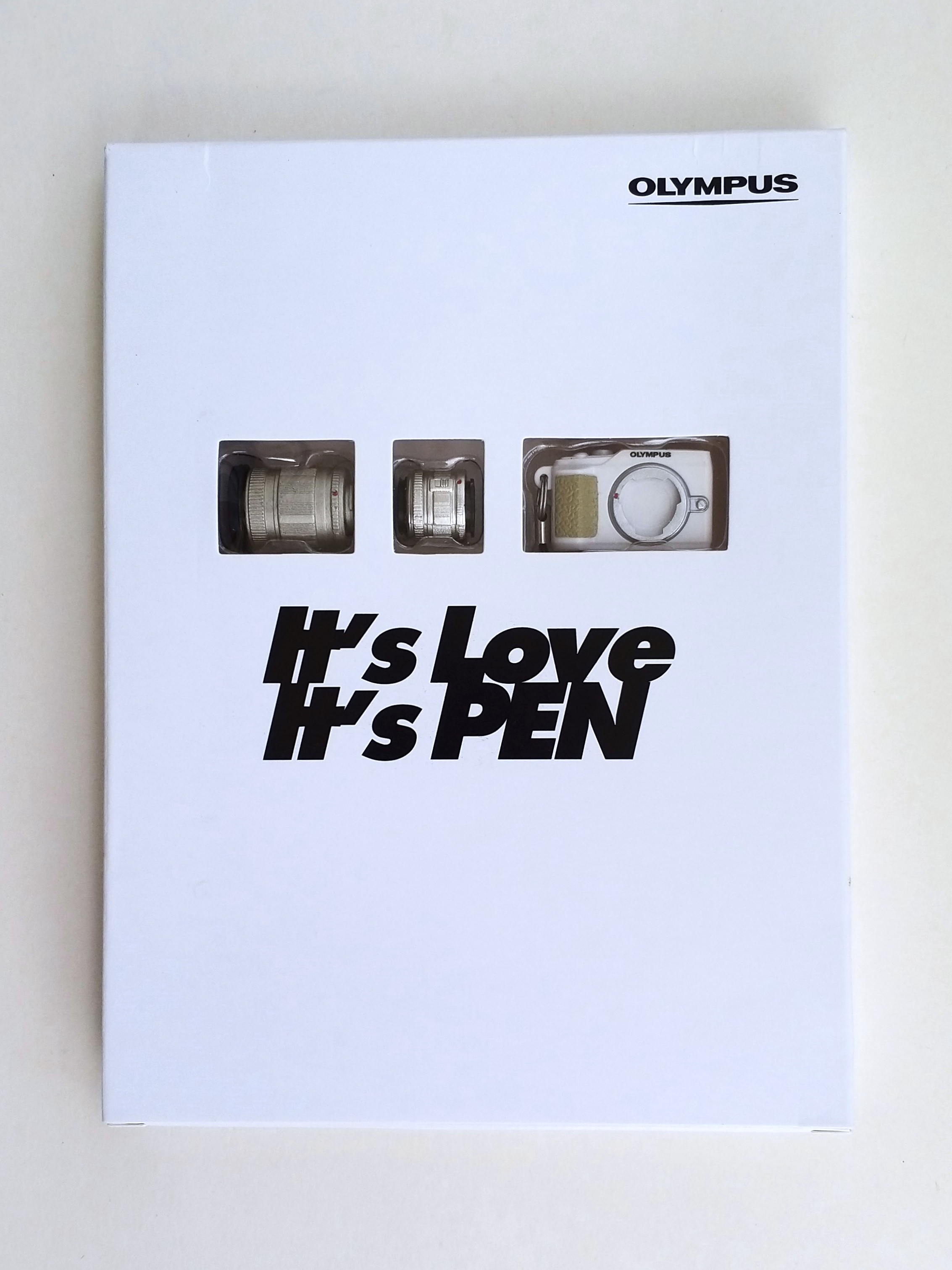 Olympus PEN E-PL2 White Mini Camera Phone Charm Strap Keychain - 2011 New In Box