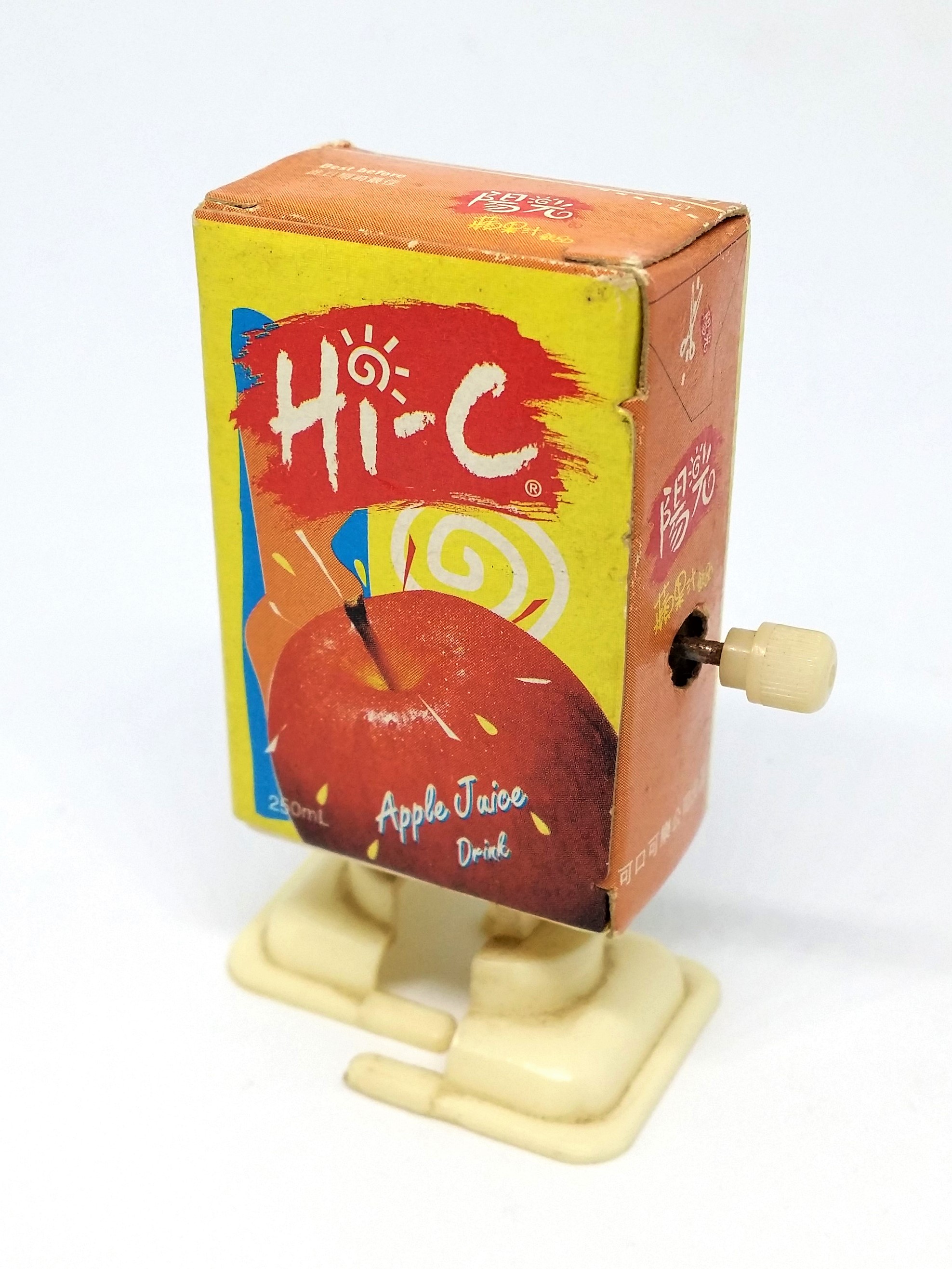 Sunshine Hi-C Apple Juice Box Wind-Up Walking Toy - 90s Brand From Coca-Cola