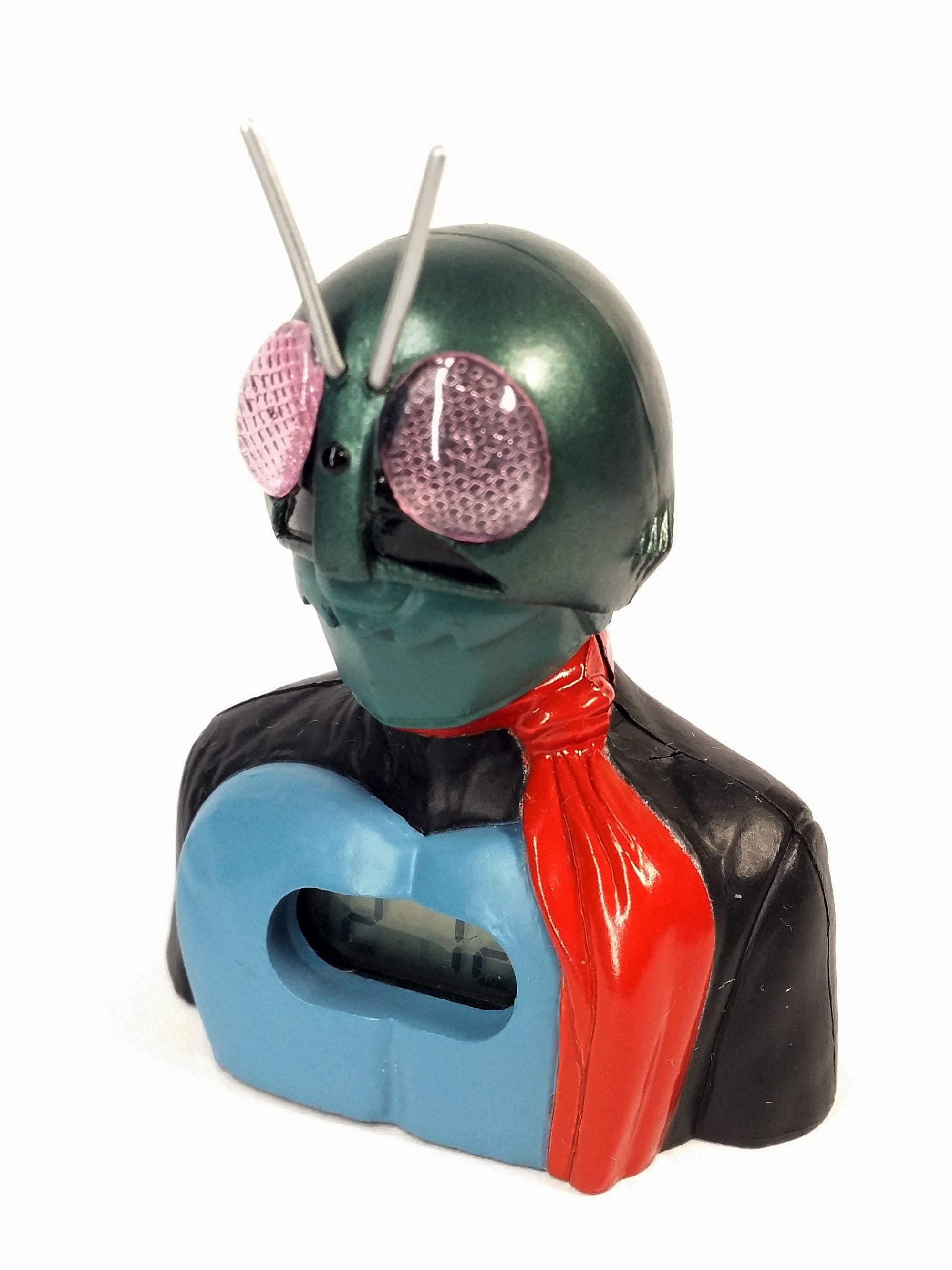 Kamen Rider V1 Bust Mini Digital Clock - 2002 TOEI Japanese Anime Masked Rider