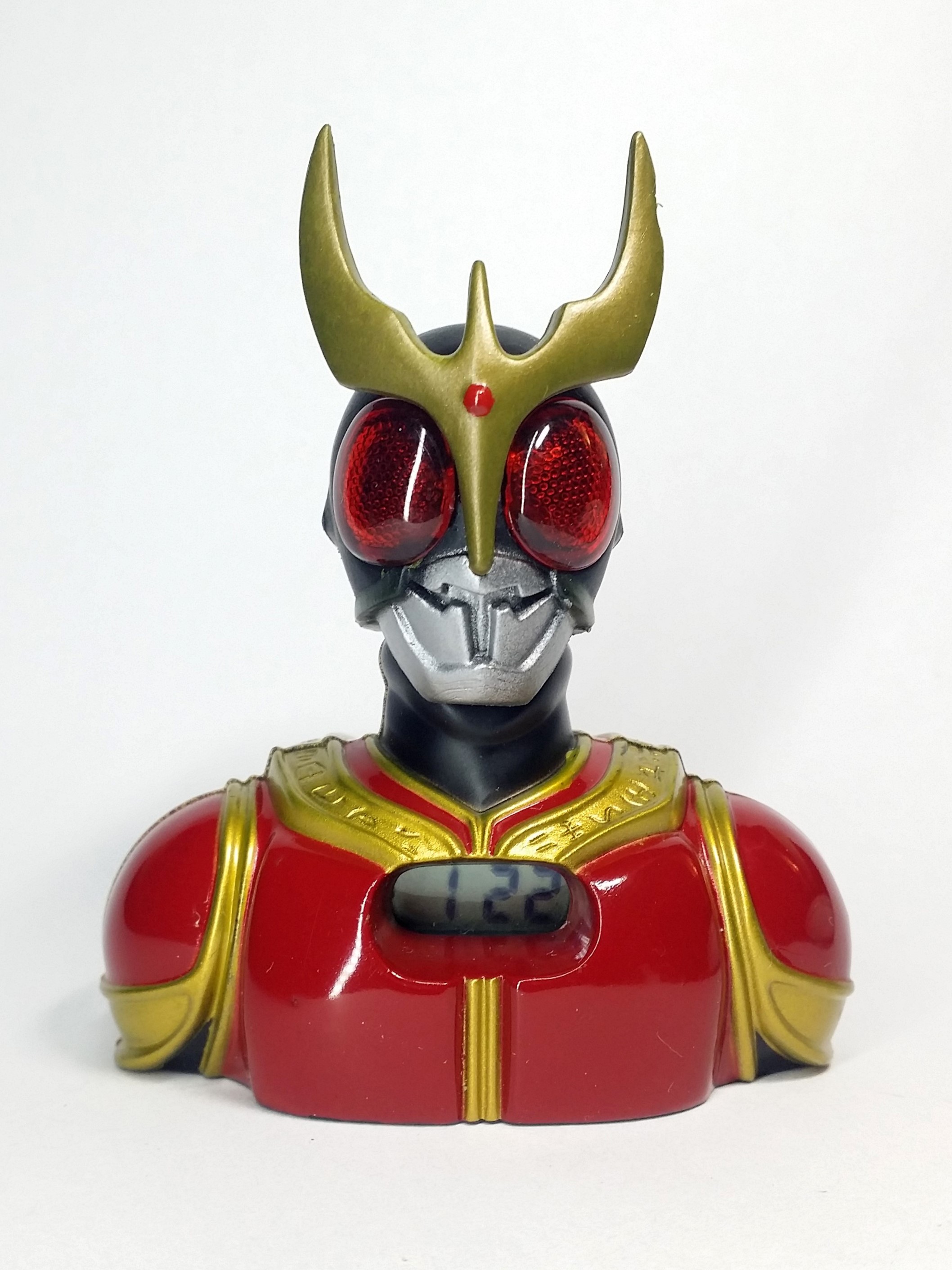 Kamen Rider KUUGA Bust Mini Digital Clock - 2002 TOEI Japanese Anime Masked Rider