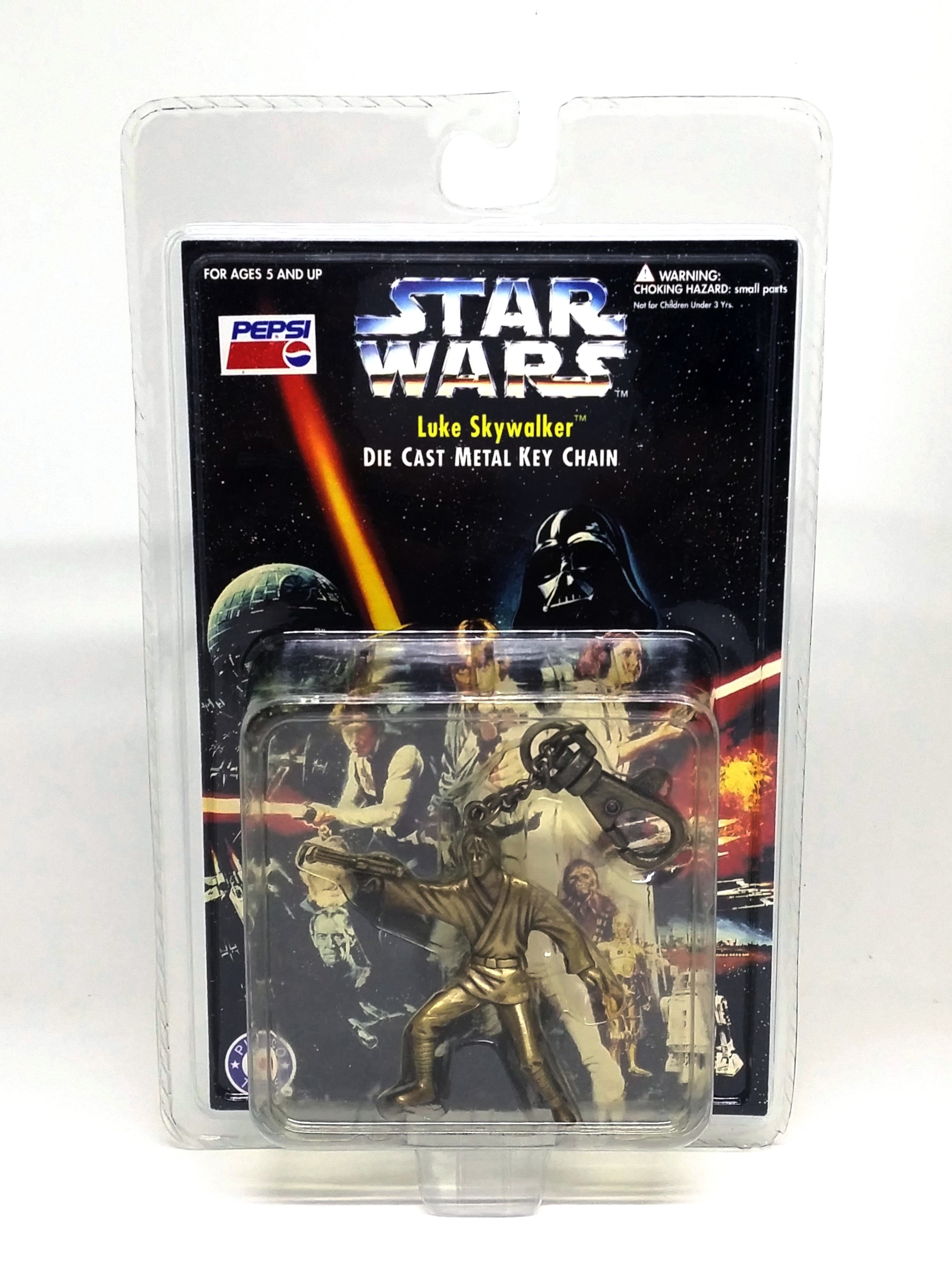 PEPSI x Star Wars "Die Cast Metal Key chain" Special Edition Keychains - 1996 Factory Sealed