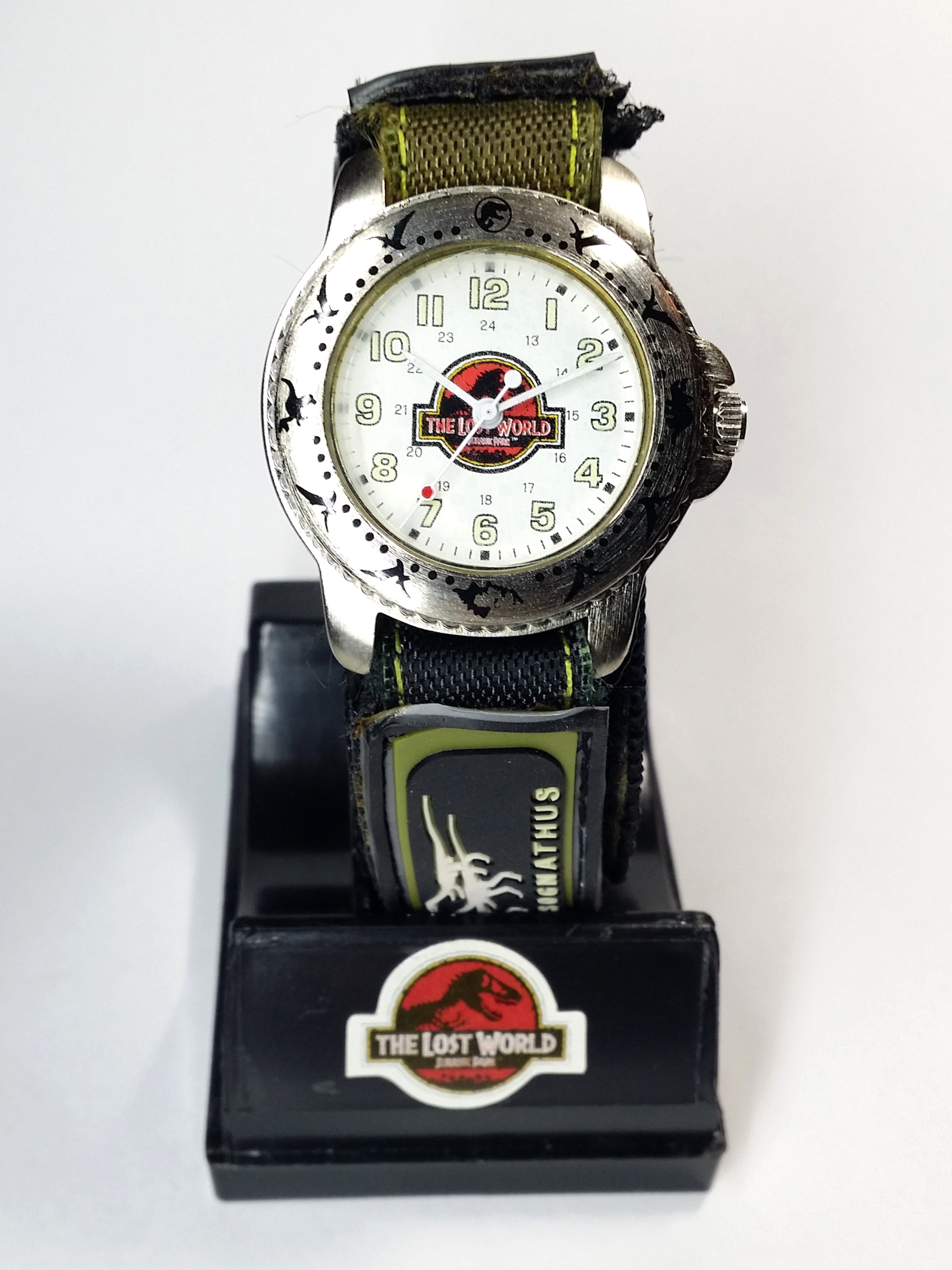 1996 Jurassic Park: The Lost World Movie Promo Easy Fasten Strap Watch w/ Box