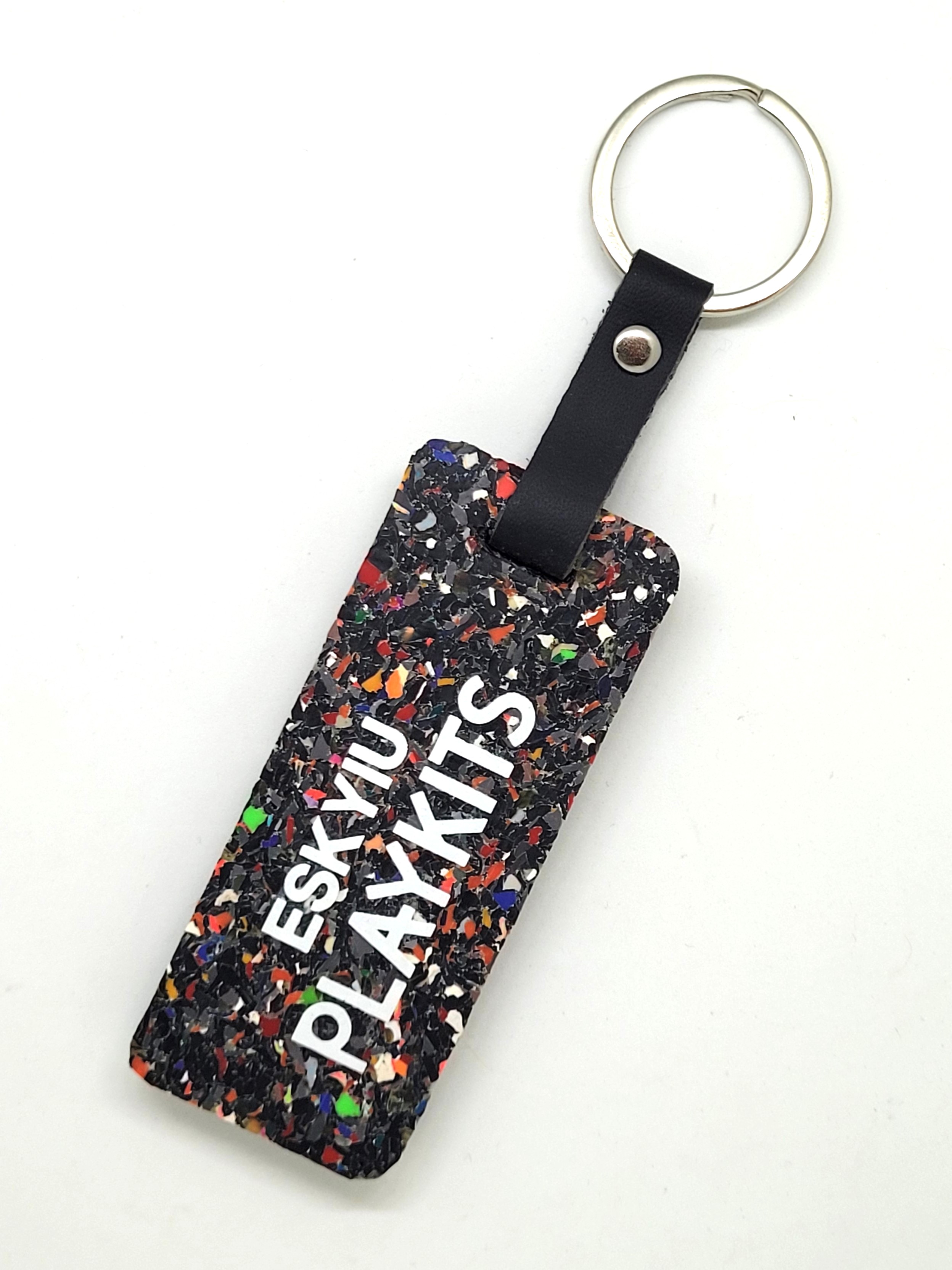 Nike "JUST DO IT" x ESKYIU PLAYKITS Recycled Rubber Keychain Key Ring Unused