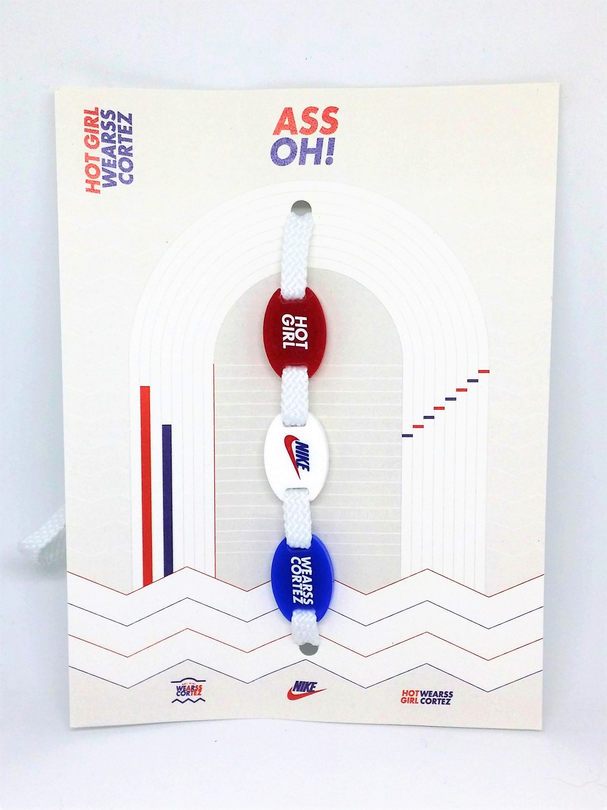 2017 Nike Hot Girl Wearss Cortez 45 Years Collection x ASSOH! Shoelace Choker