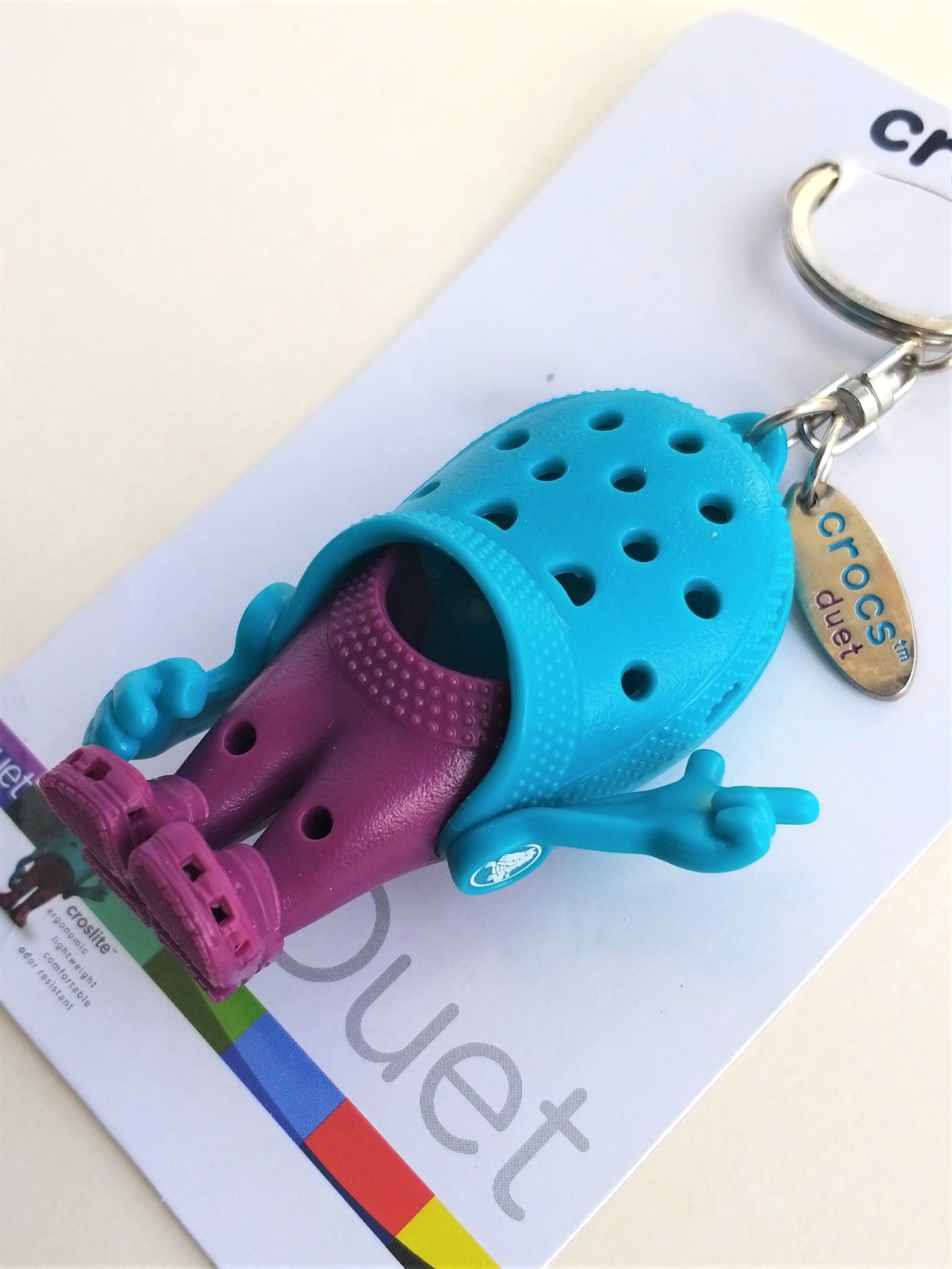 CROCS Croslite Guy Figure Keychain (Duet) 3" Key Ring