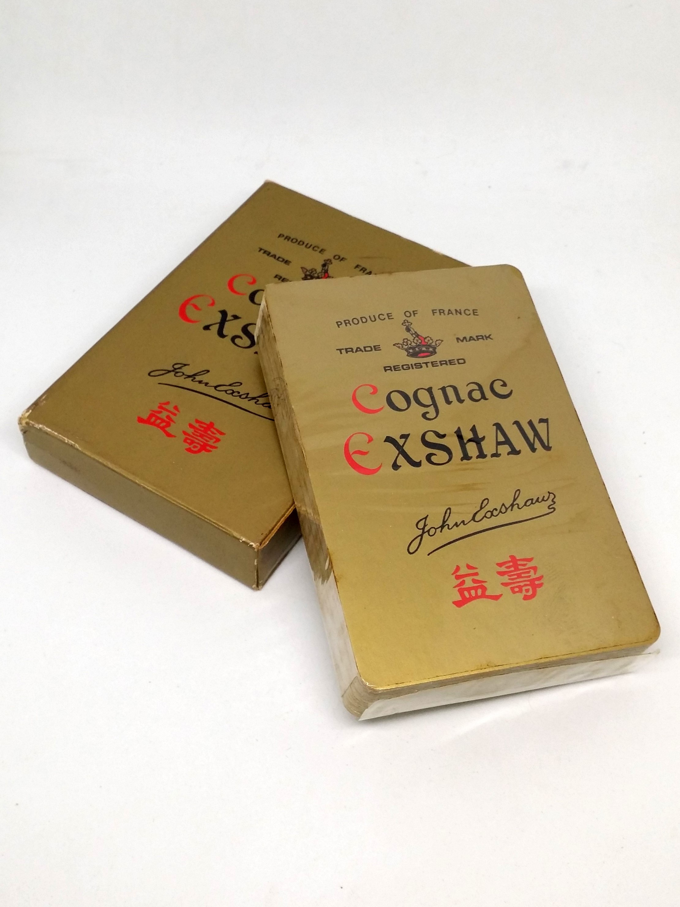 John EXSHAW Cognac Playing Cards (Logo) - 1970s Hong Kong Edition