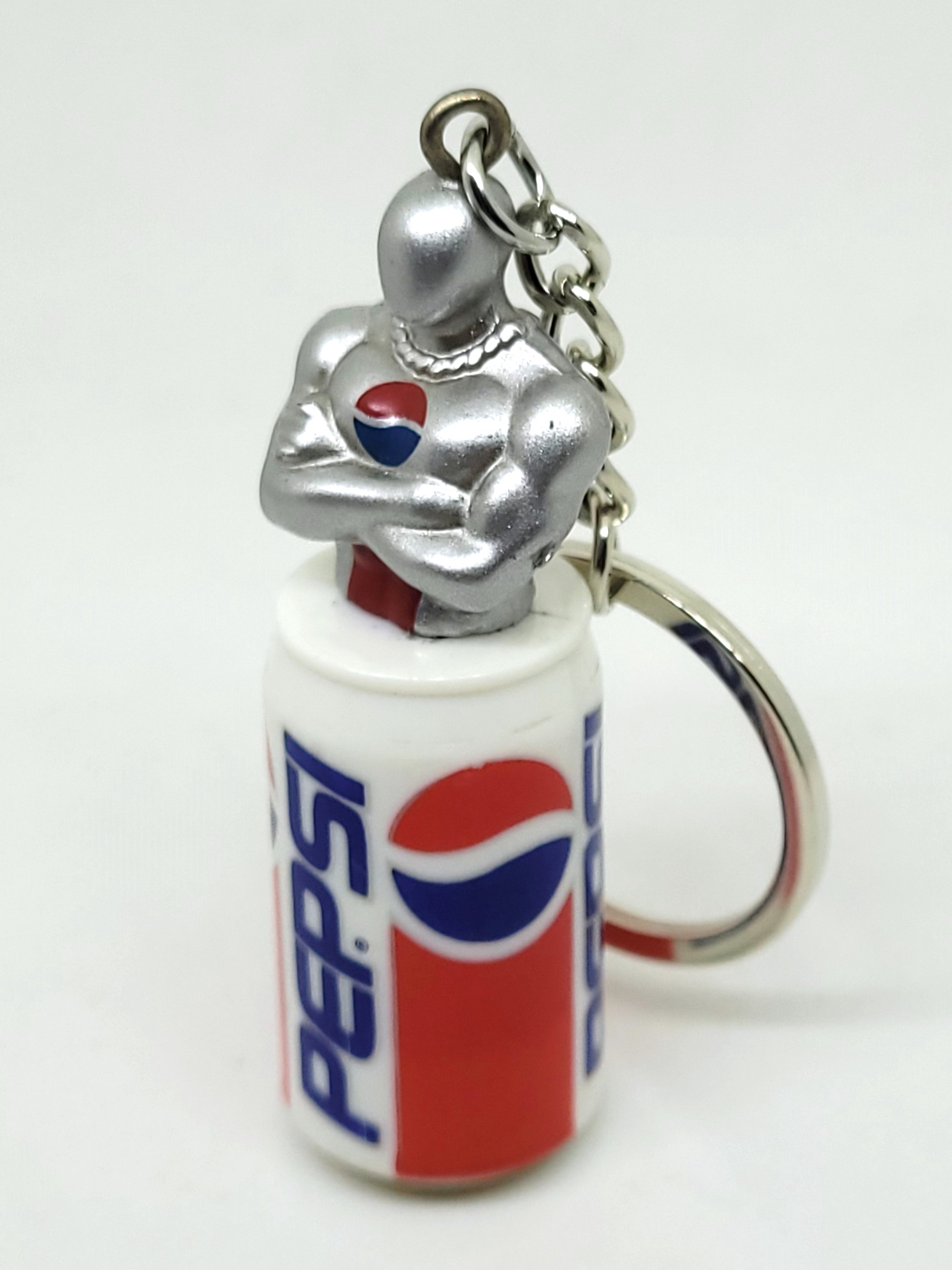 90s PEPSI Pepsiman Keychain Key ring