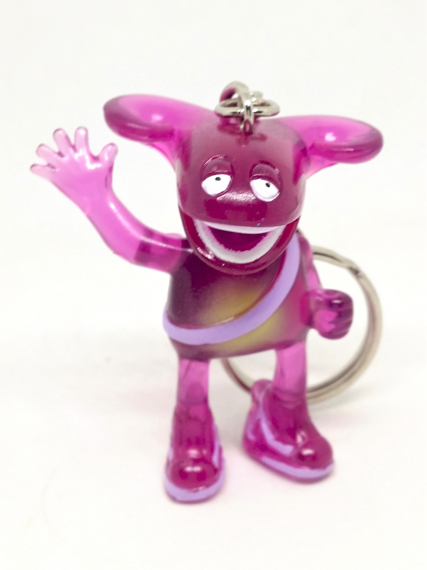 2002 Fifa World Cup Korea Japan Mascot KAZ Clear Figure Keychain Key Ring New