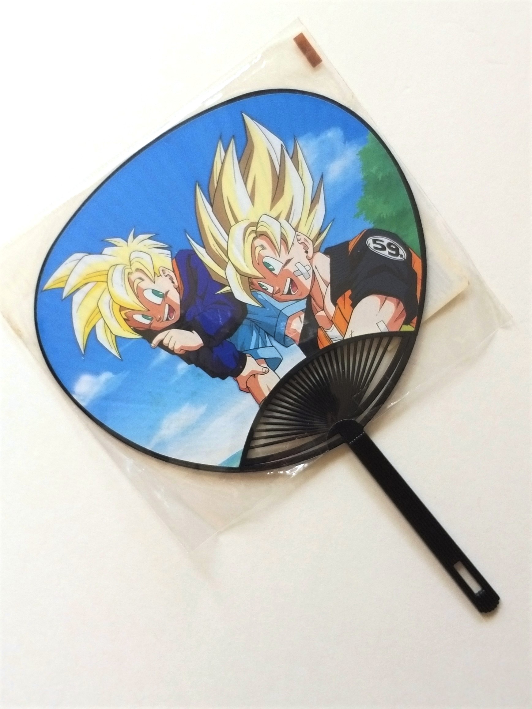 Dragon Ball Z Hand Fan #02 - 1990s Shueisha Toei Japanese Anime - Unused