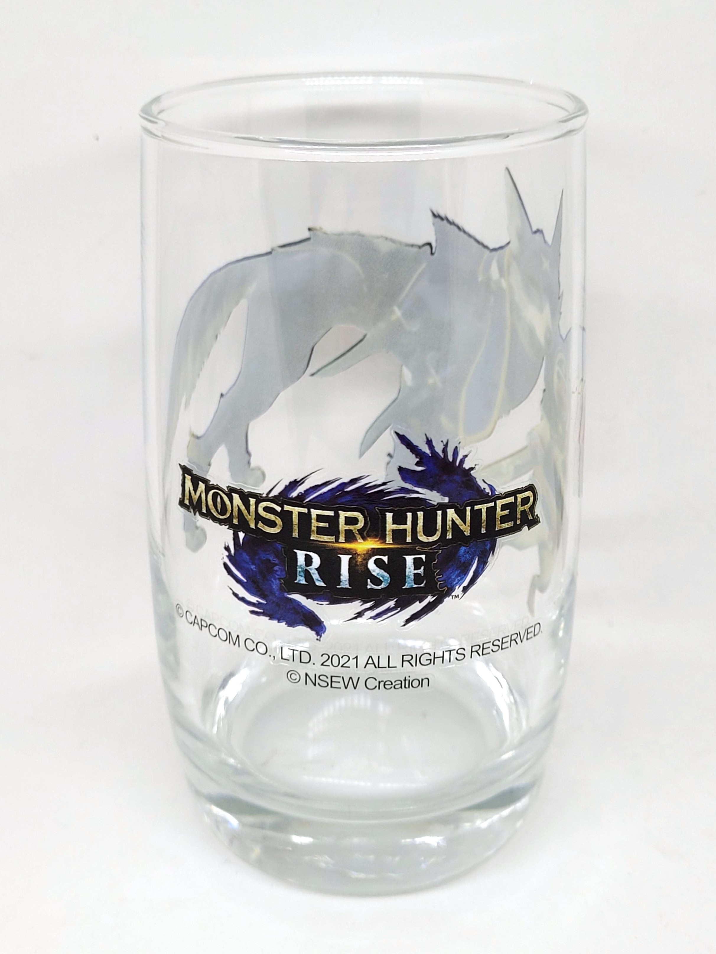 Monster Hunter Rise (Palamute & Palico) Drinking Glass Tumbler - 2021 SWITCH Capcom