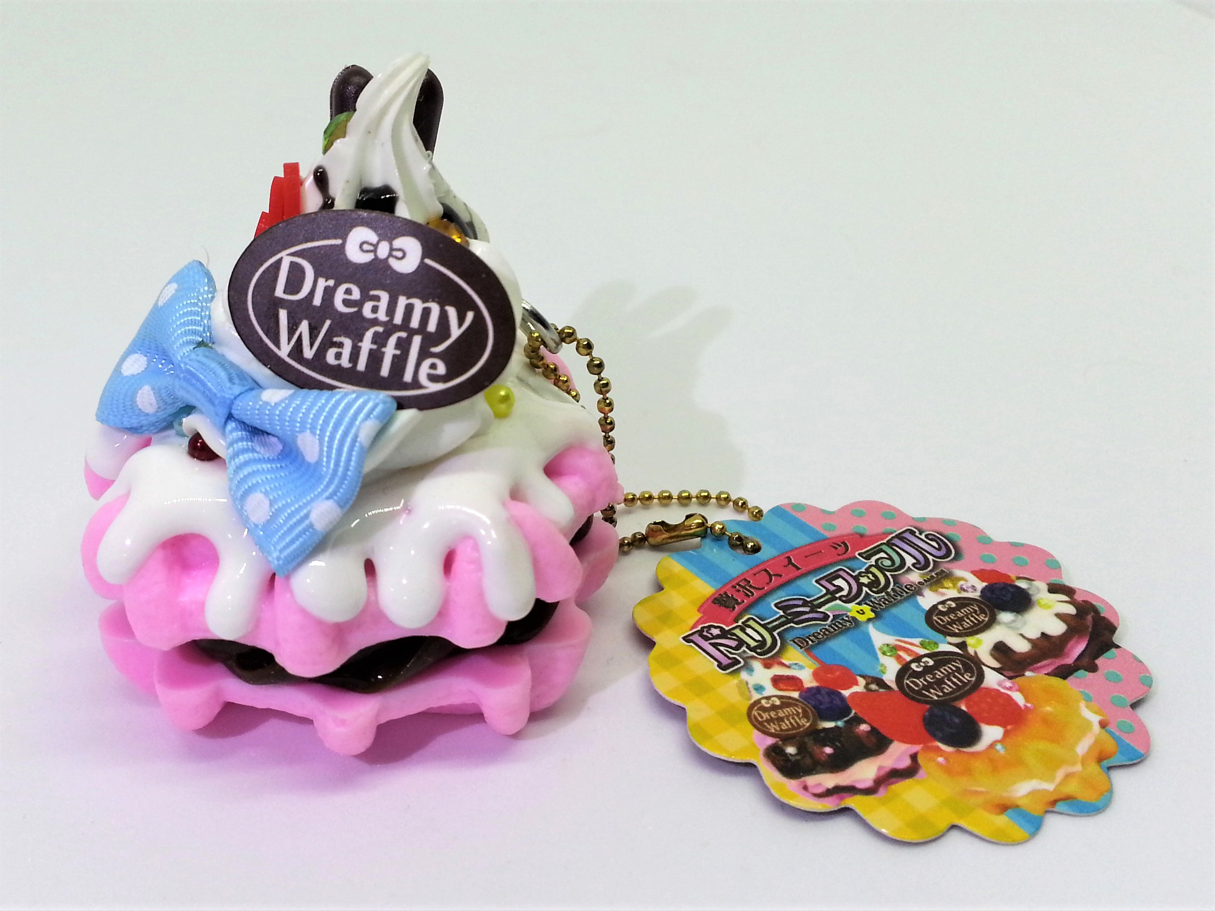 AMUSE Luxury Sweets Dreamy Waffle Bag Charm / Keychain - 2000s From Japan