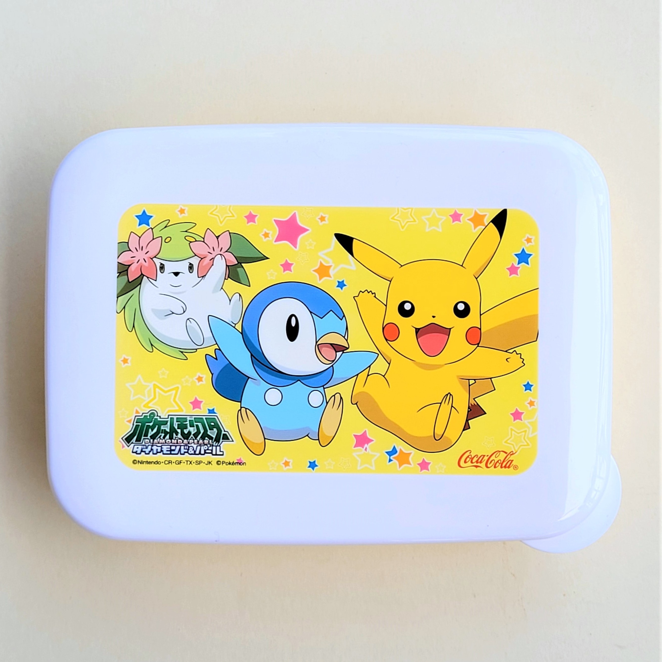 2000s Coca Cola x Pokemon Diamond & Pearl Food Storage Containers / Lunch Boxes