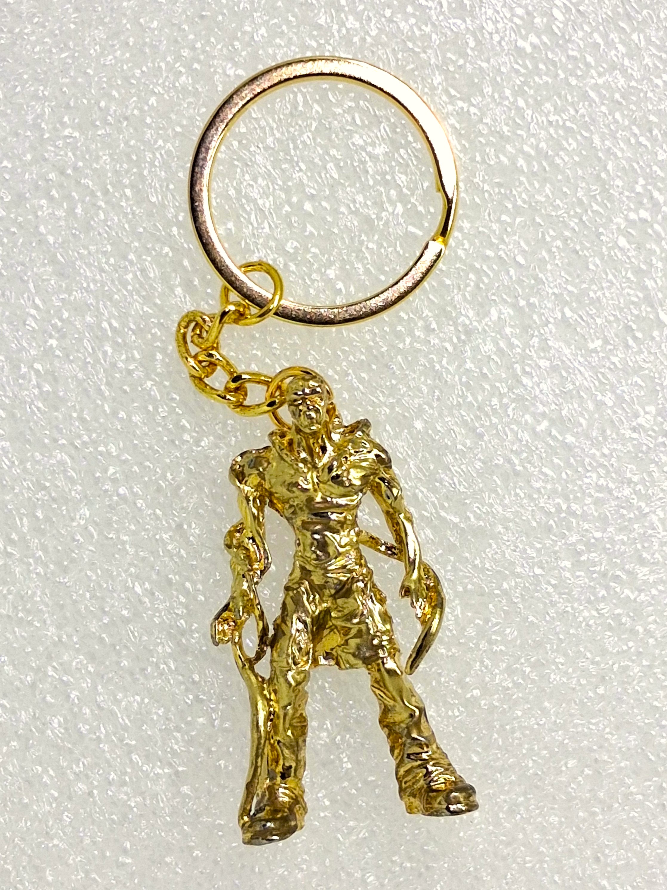 BIOHAZARD 3 Nemesis T-02 Figure Keychains (Gold / Silver) - 1999 Capcom Resident Evil Hong Kong Comics