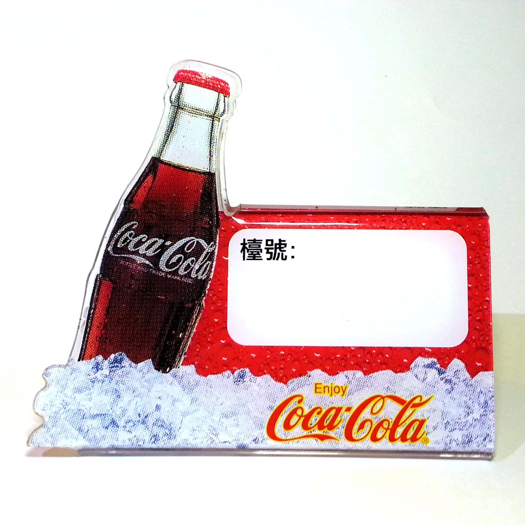 Coca Cola Acrylic Restaurant Table Menu Holder Stand - Rare & Vintage