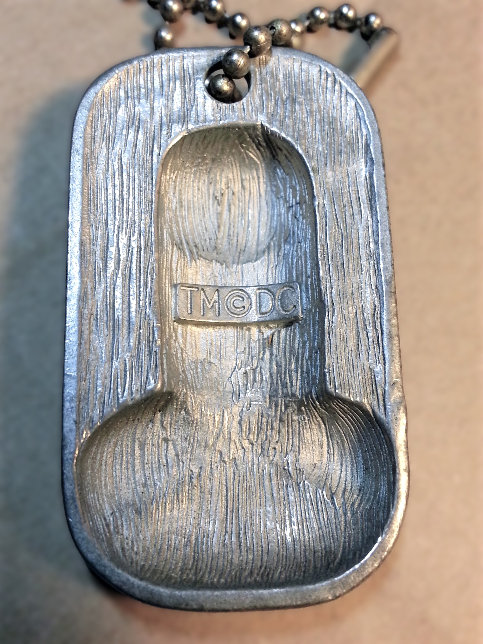 Batman Returns Two-Pieces Dog Tags w/ Ball Chain - 1992 DC Comics