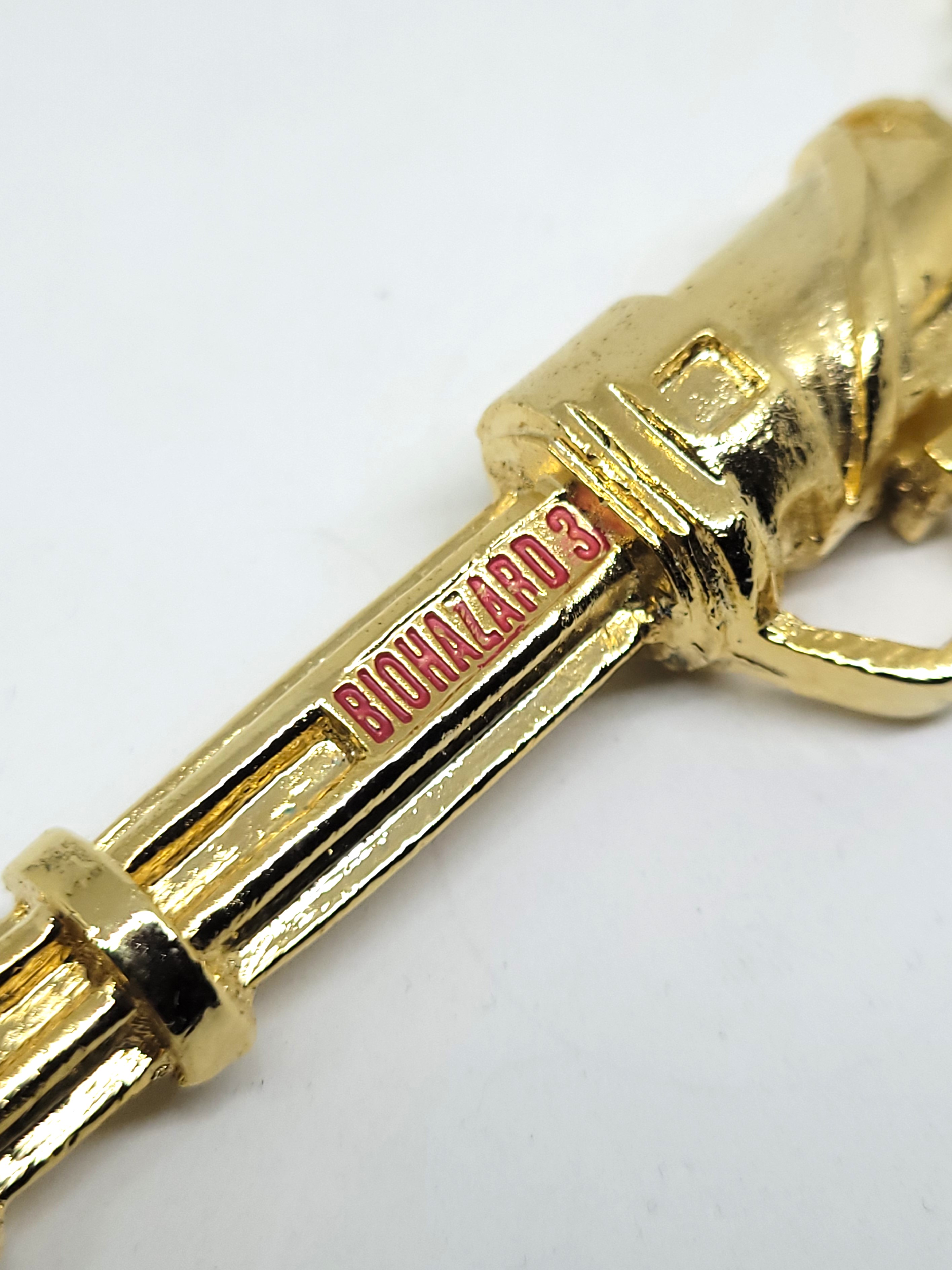 BIOHAZARD 3 Gatling Gun Keychain (Gold / Silver / Bronze) - 1999 Capcom Resident Evil Hong Kong Comics