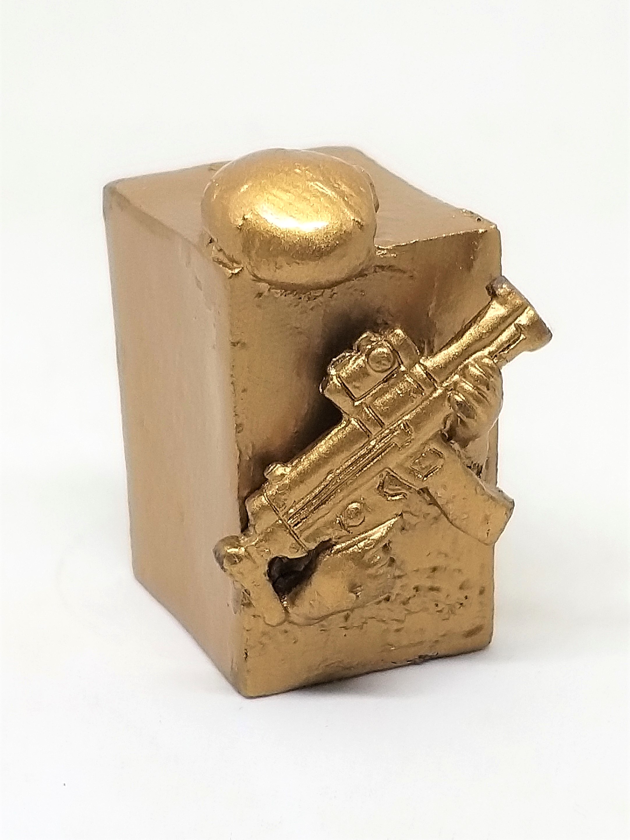 BIOHAZARD 3 Tofu Metal Figures (Gold / Silver) - 1999 Capcom Resident Evil Hong Kong Comics