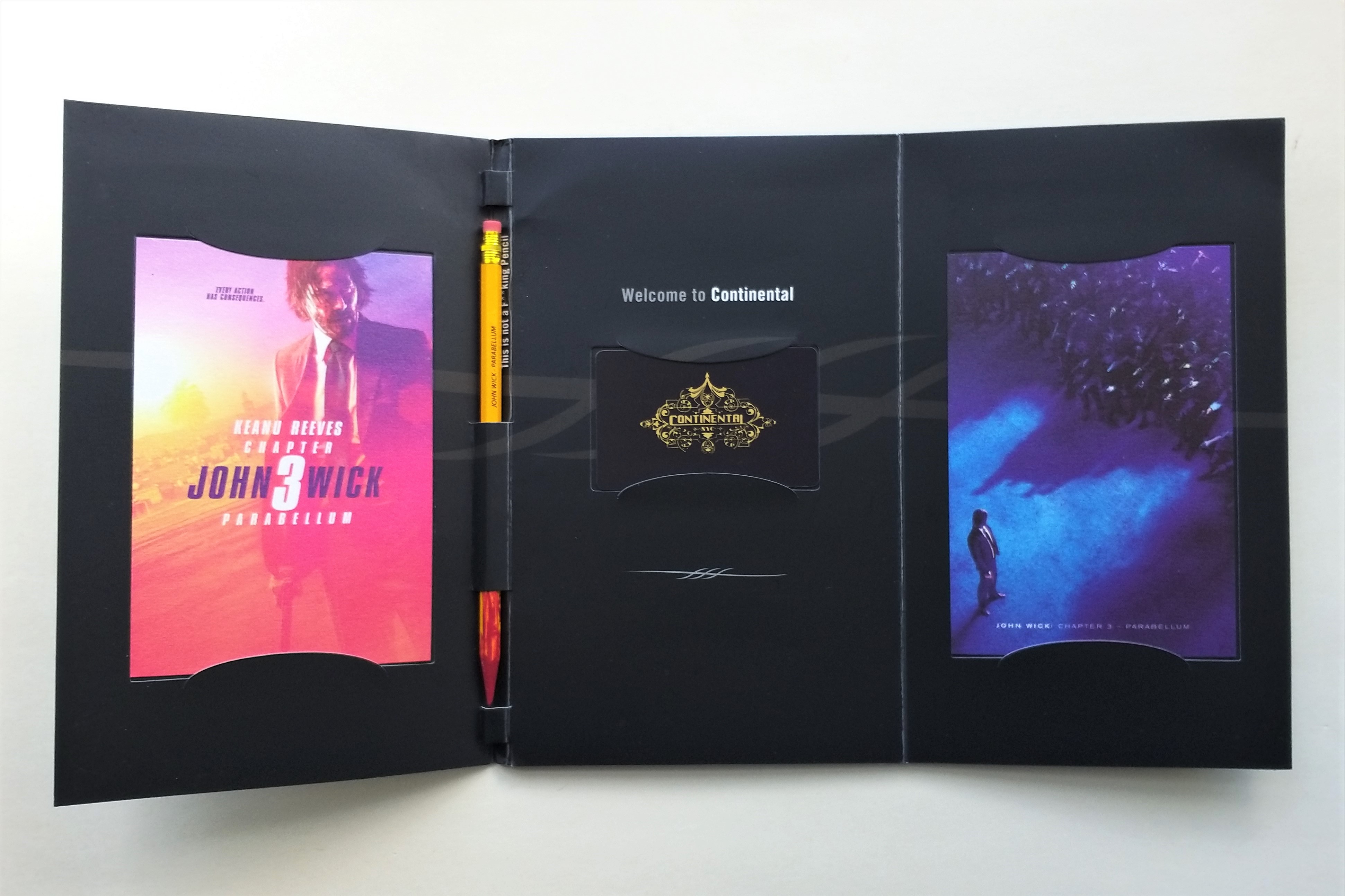 John Wick 3 Parabellum Movie Premiere Gift Set - 2019 Keanu Reeves