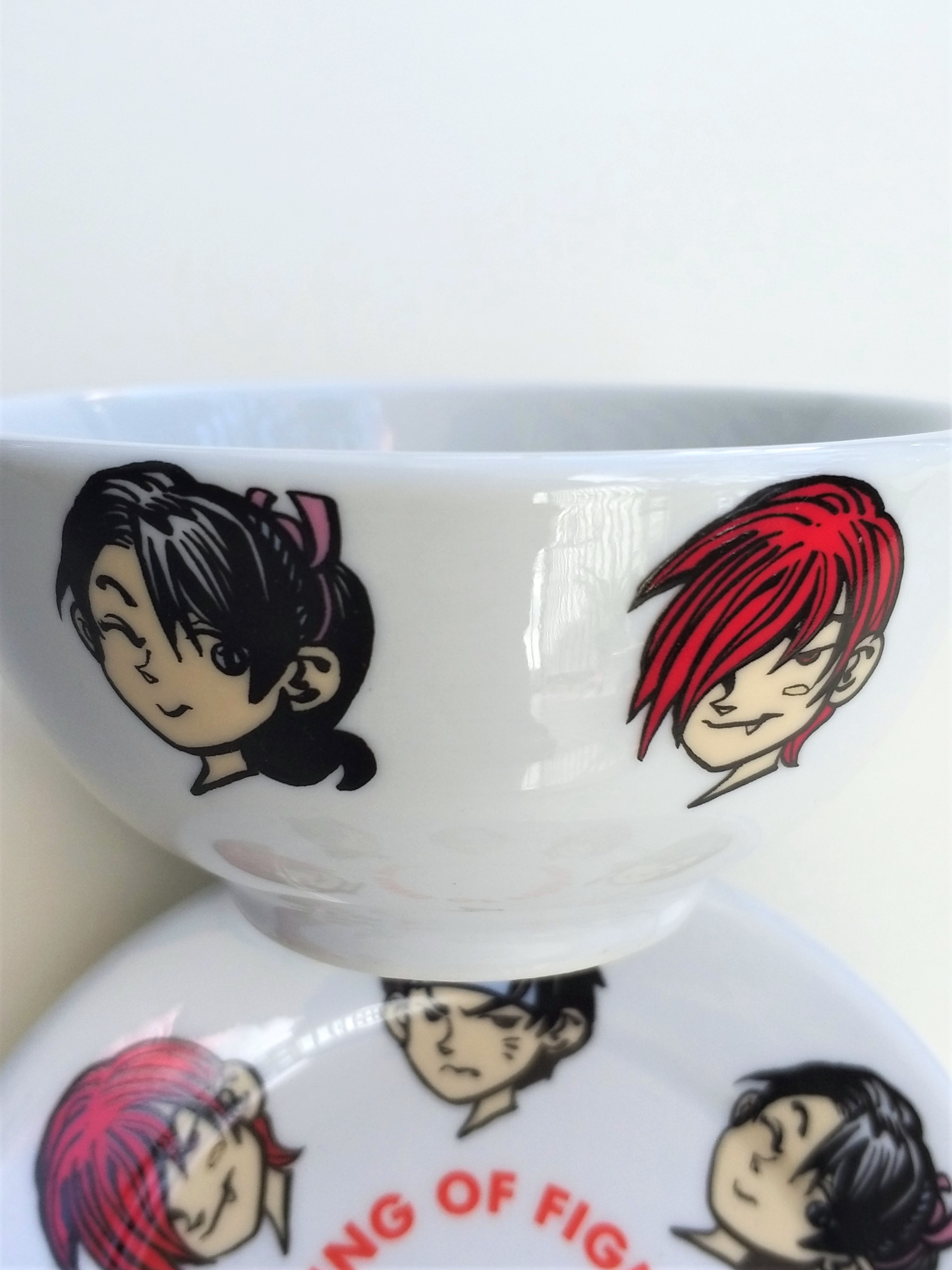 The King Of Fighters Ceramic Tableware (Plate / Bowl / Spoon) - 1999 SNK KOF Hong Kong Comics