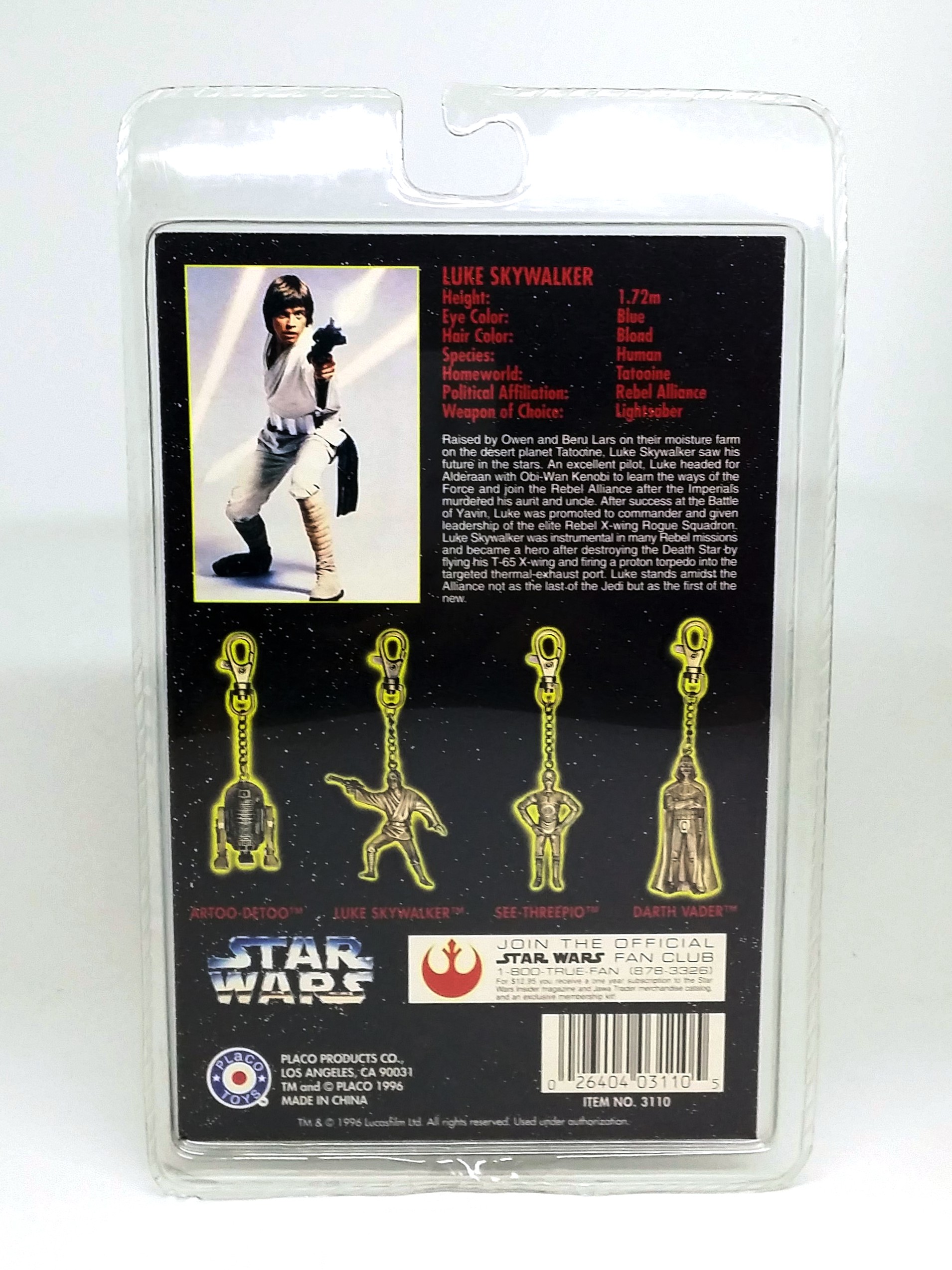 PEPSI x Star Wars "Die Cast Metal Key chain" Special Edition Keychains - 1996 Factory Sealed