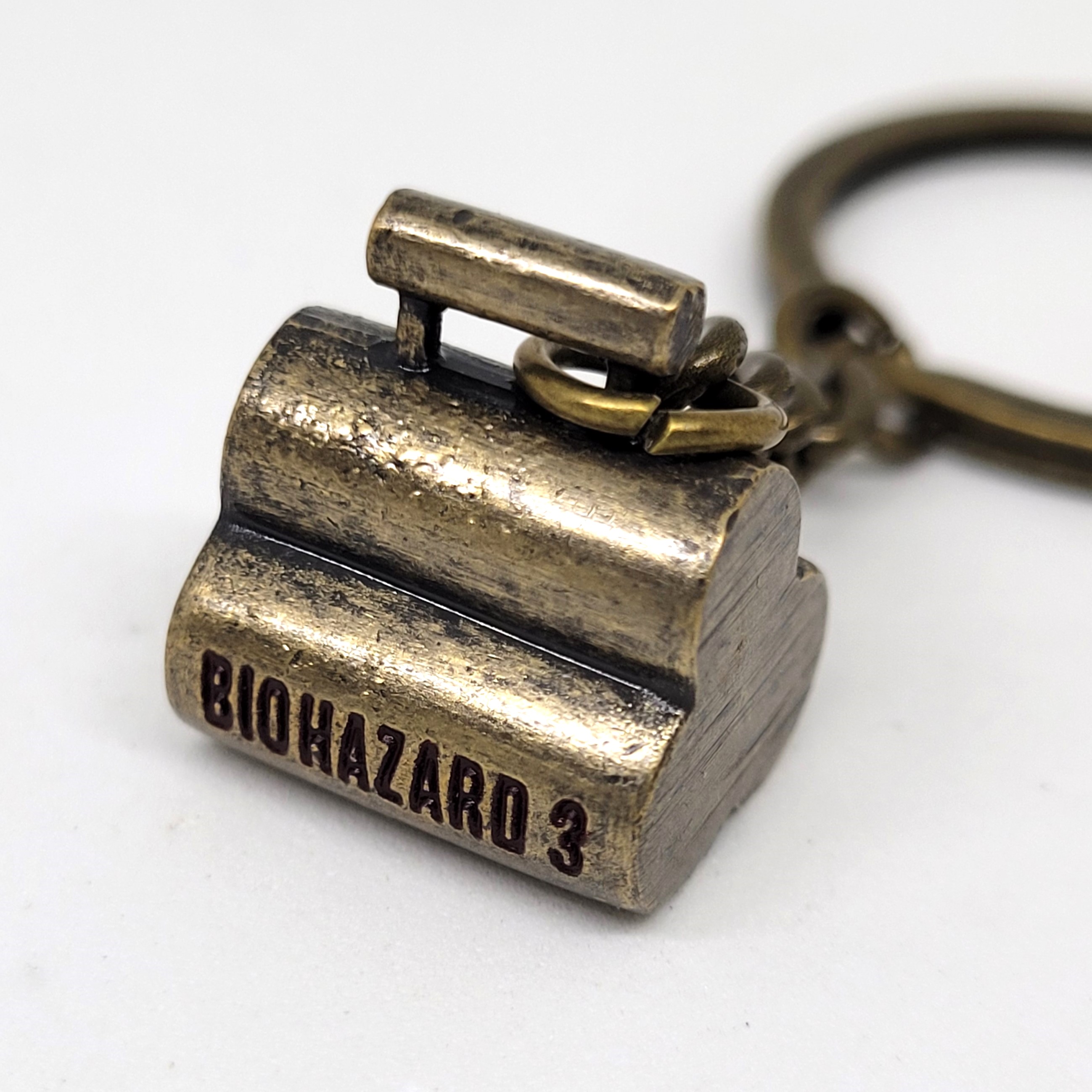 BIOHAZARD 3 Grenade Launcher Ammo Box Keychains (Gold / Silver / Bronze) - 1999 Capcom Resident Evil Hong Kong Comics