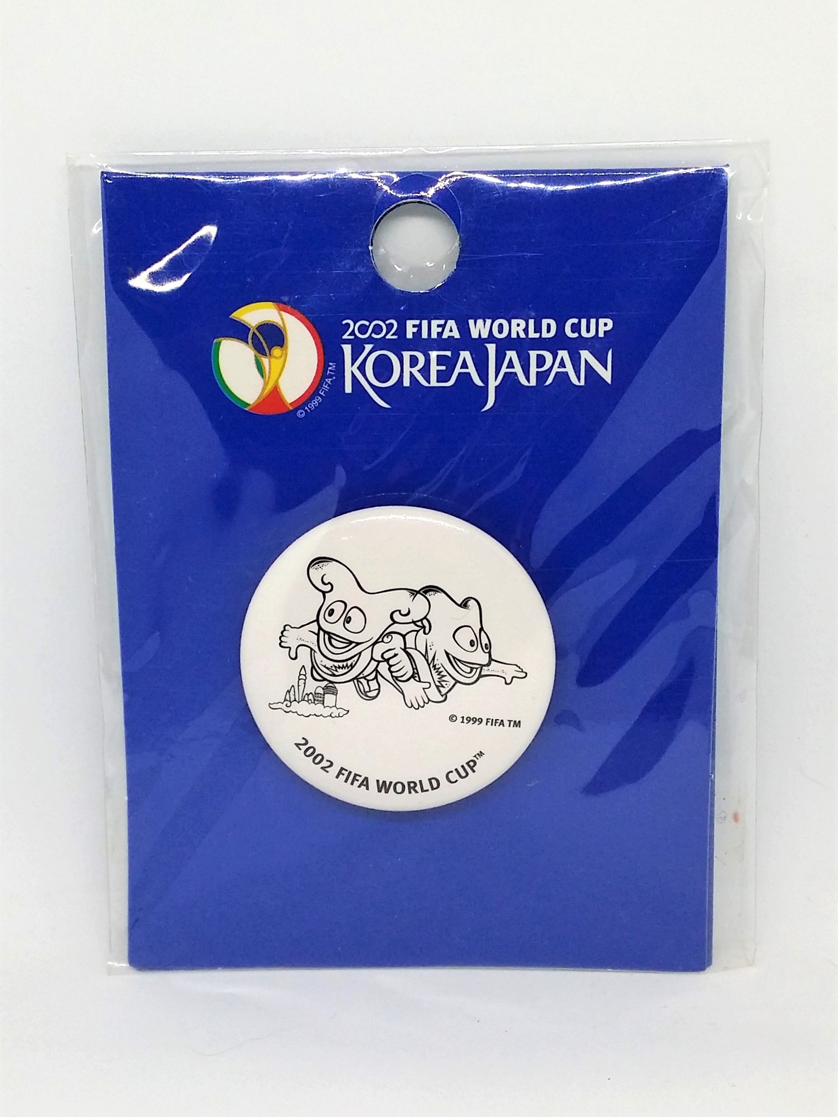 2002 Fifa World Cup Korea Japan Round Button Badges (Mascots) Brand New