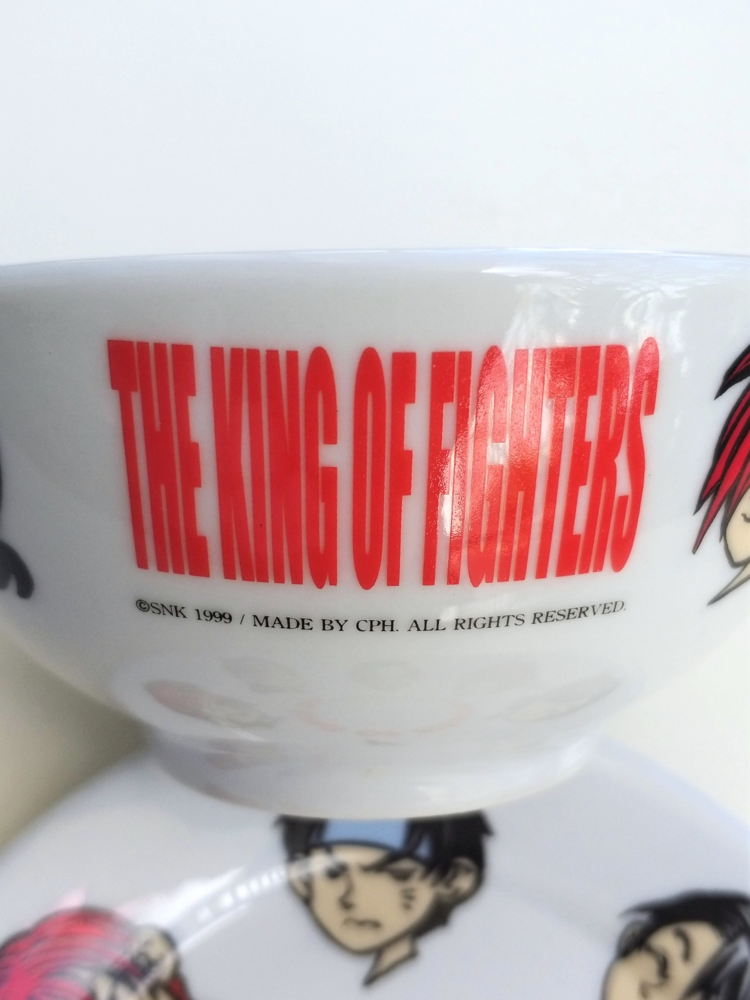 The King Of Fighters Ceramic Tableware (Plate / Bowl / Spoon) - 1999 SNK KOF Hong Kong Comics