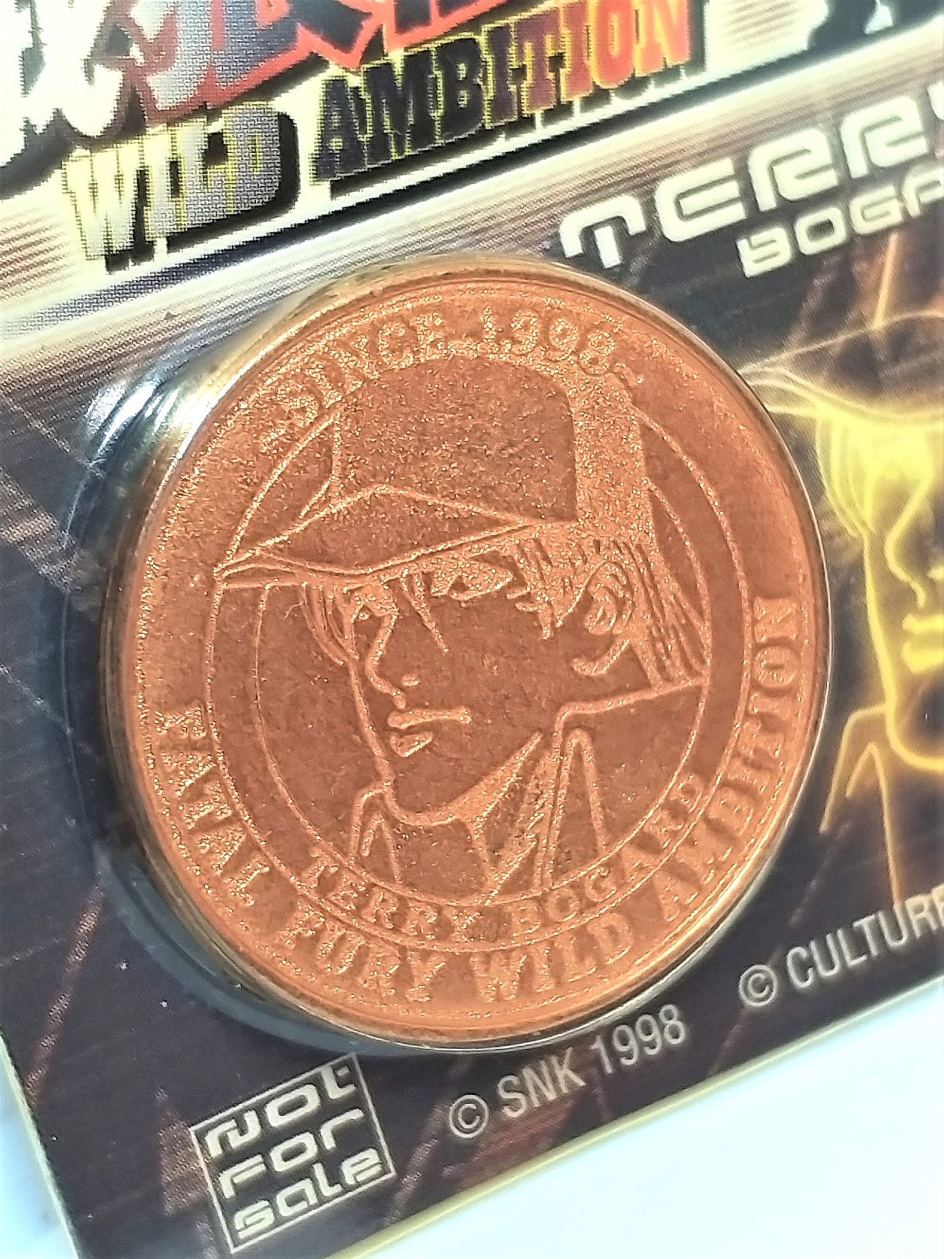 Fatal Fury Wild Ambition "Terry Bogard" Medal Coin - 2000 SNK Hong Kong Comics