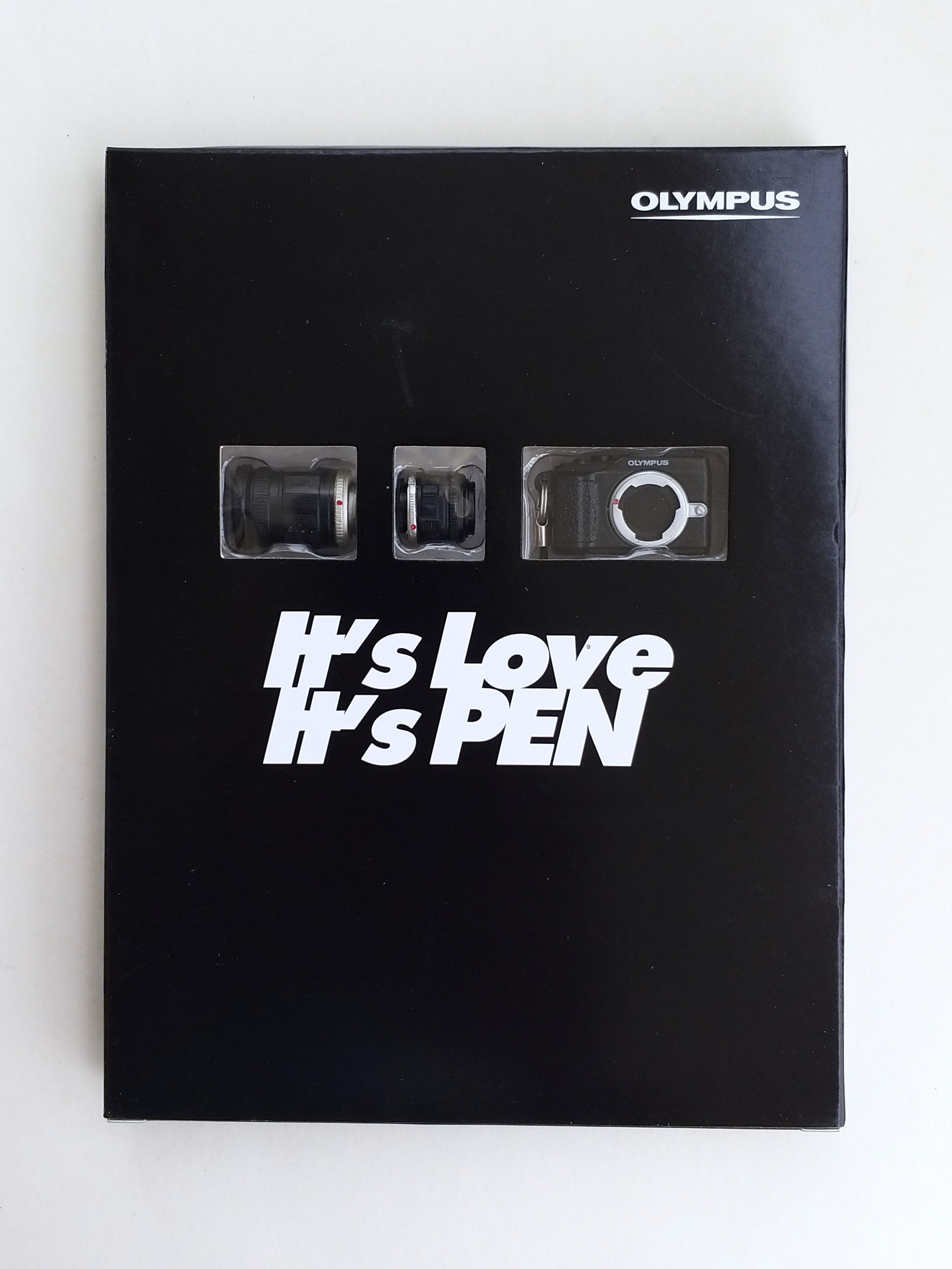 Olympus PEN E-PL2 Black Mini Camera Phone Charm Strap Keychain - 2011 New In Box