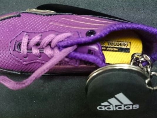Adidas x TAKAHIRO 4" Sneaker Keychain NIB - 2012 Giveaway Prize From Japan