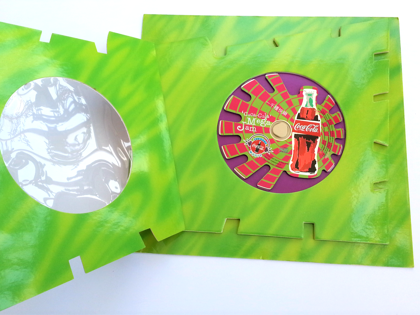 Coca Cola Shaped CD "Coca-Cola Mega Jam" - 1997 Hong Kong Edition
