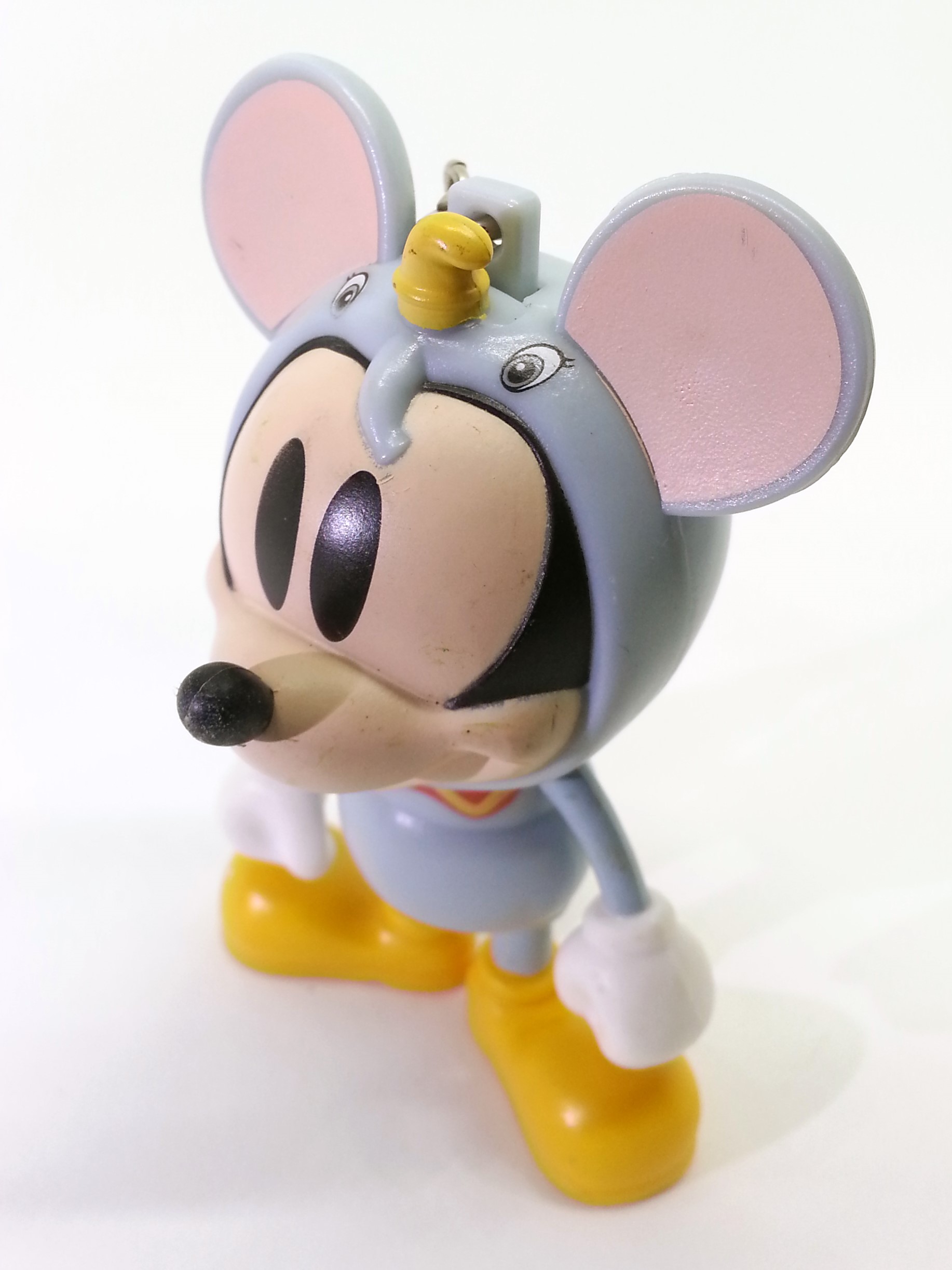 Disney 90th Anniversary Mickey Mouse Cosplaying Dumbo Figure Bag Charm Keychain