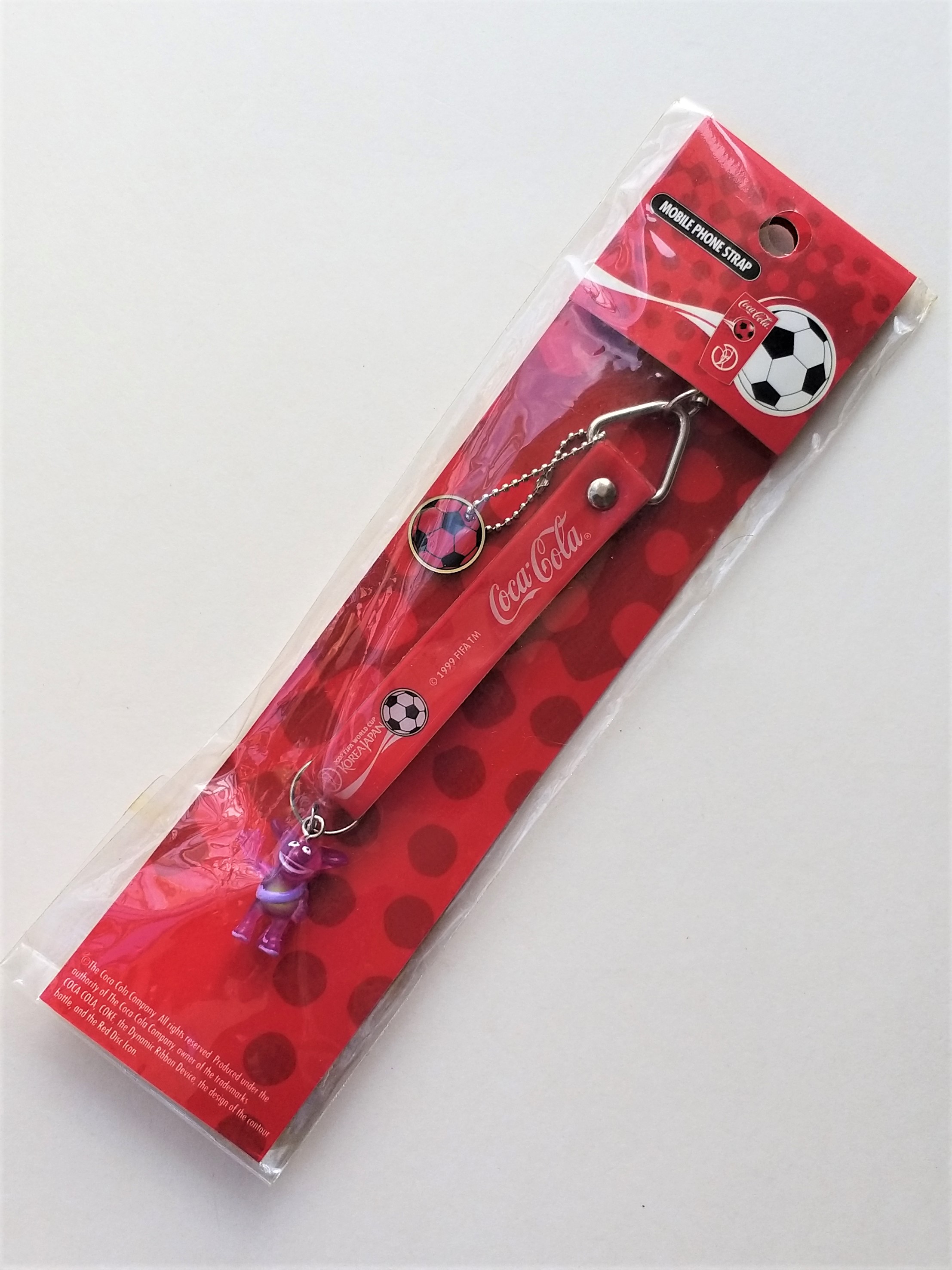 Coca Cola 2002 Fifa World Cup Mascots (KAZ / ATO / NIK) Figure Phone Charm Straps
