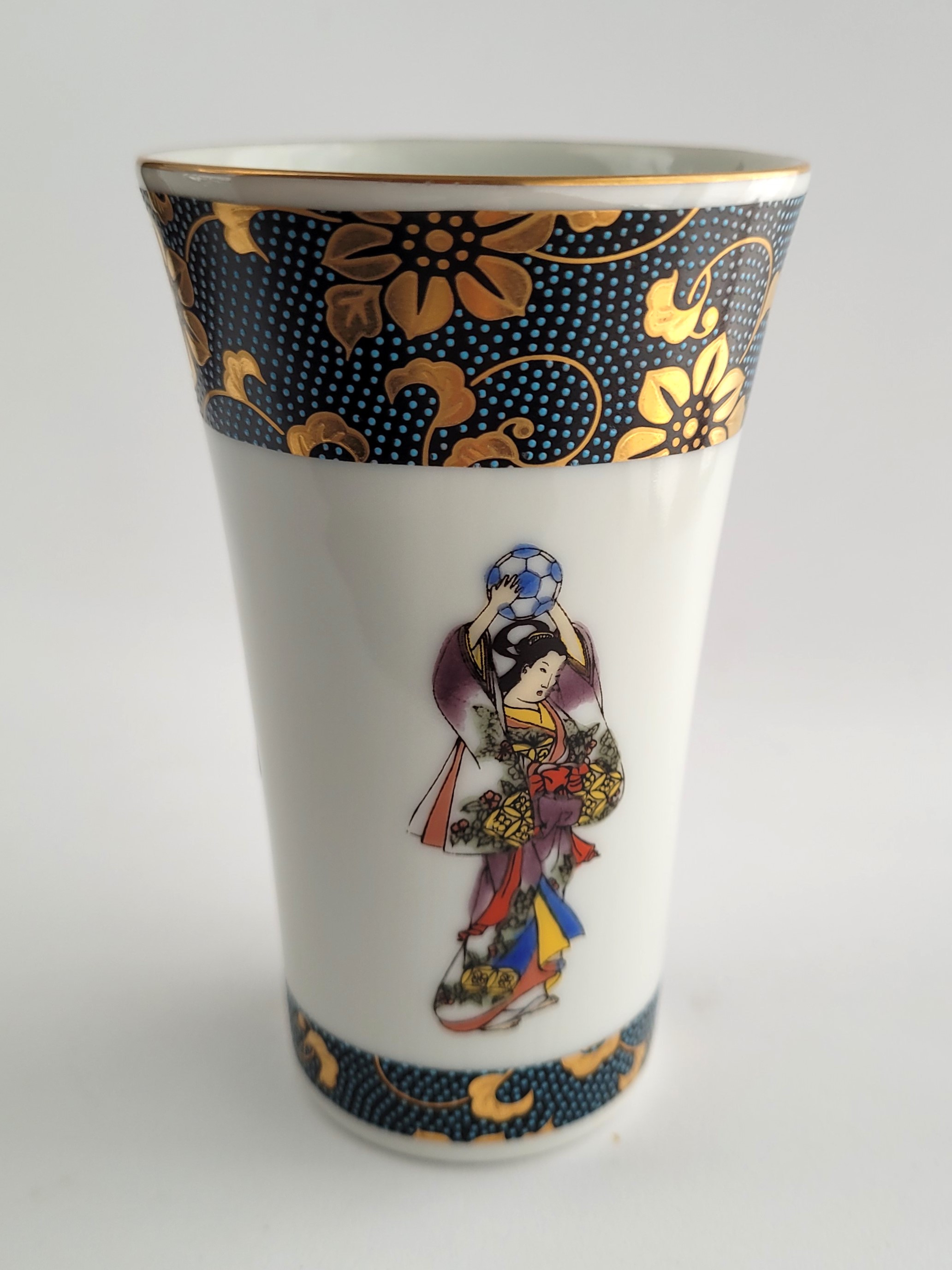 2002 Fifa World Cup Japanese Teacup Set Of 2 - Kemari Ancient Football Game