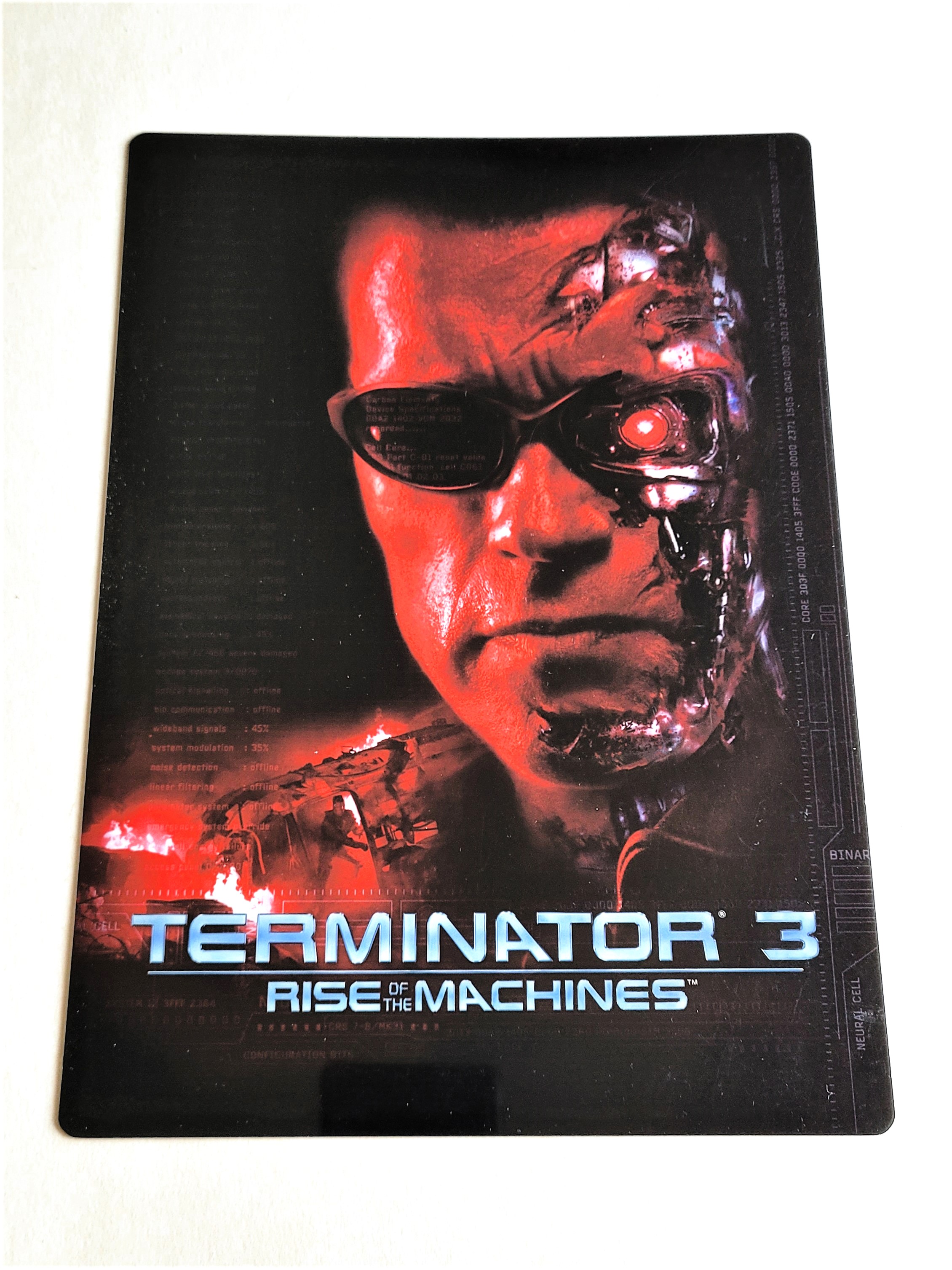 Terminator 3 Double Sided Pencil Board Shitajiki - 2003 IMF Intermedia Films