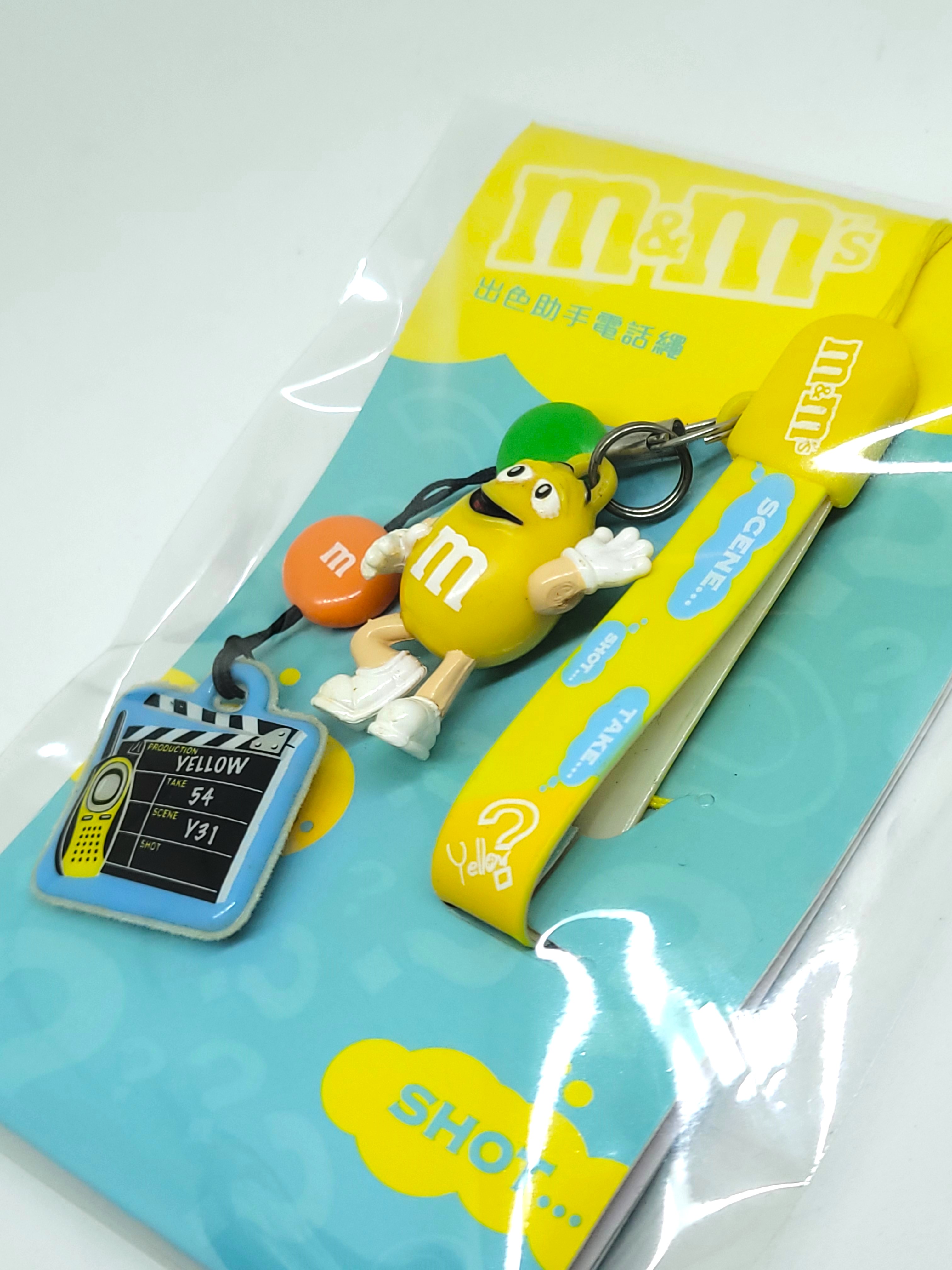 M&M's Phone Charm Strap w/ Screen Cleaner (Yellow Combo) - 2006 New Unused