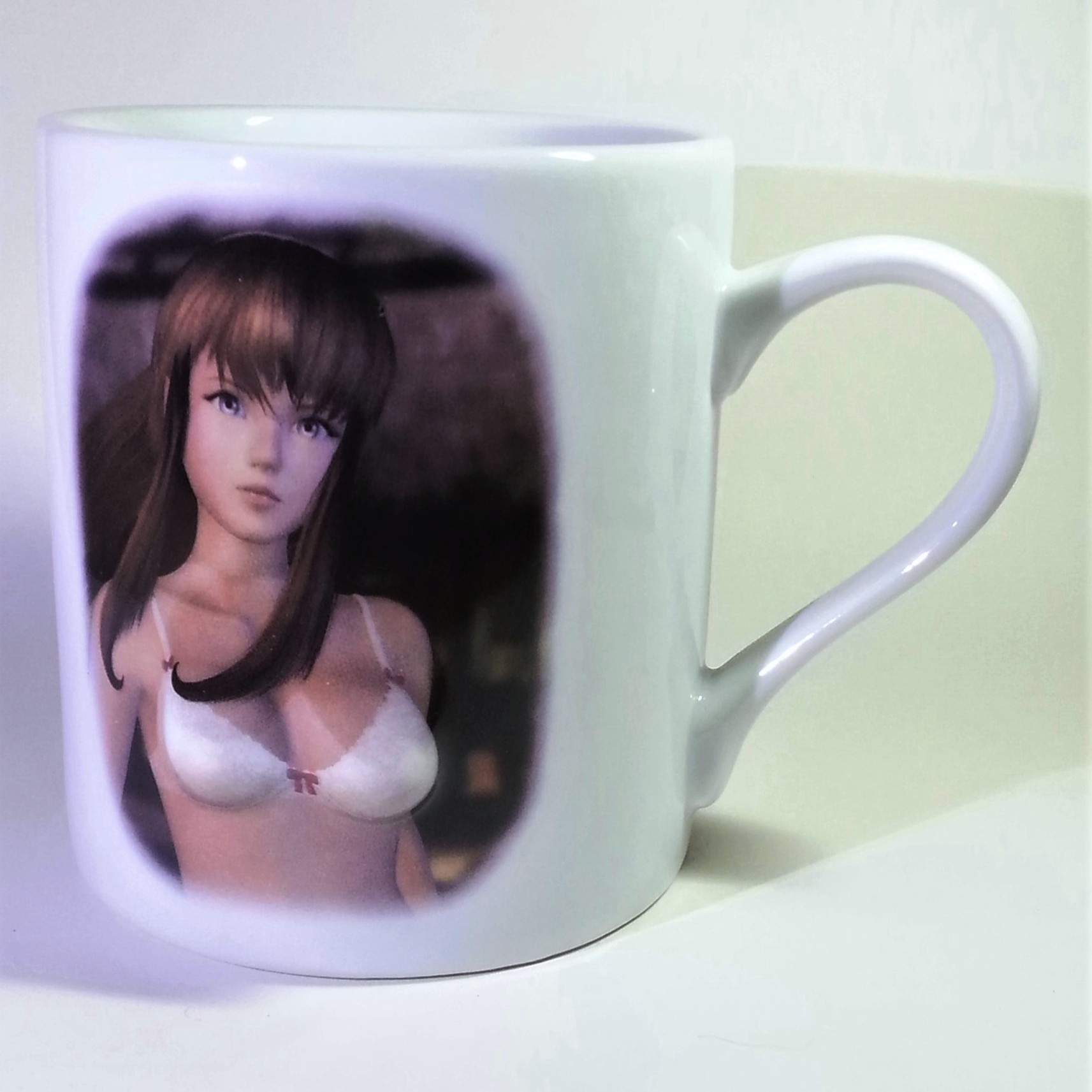 Dead or Alive Xtreme 2 Kasumi (White Bikini) 3D Relief Breast Mug - 2007 SEGA DOAX2