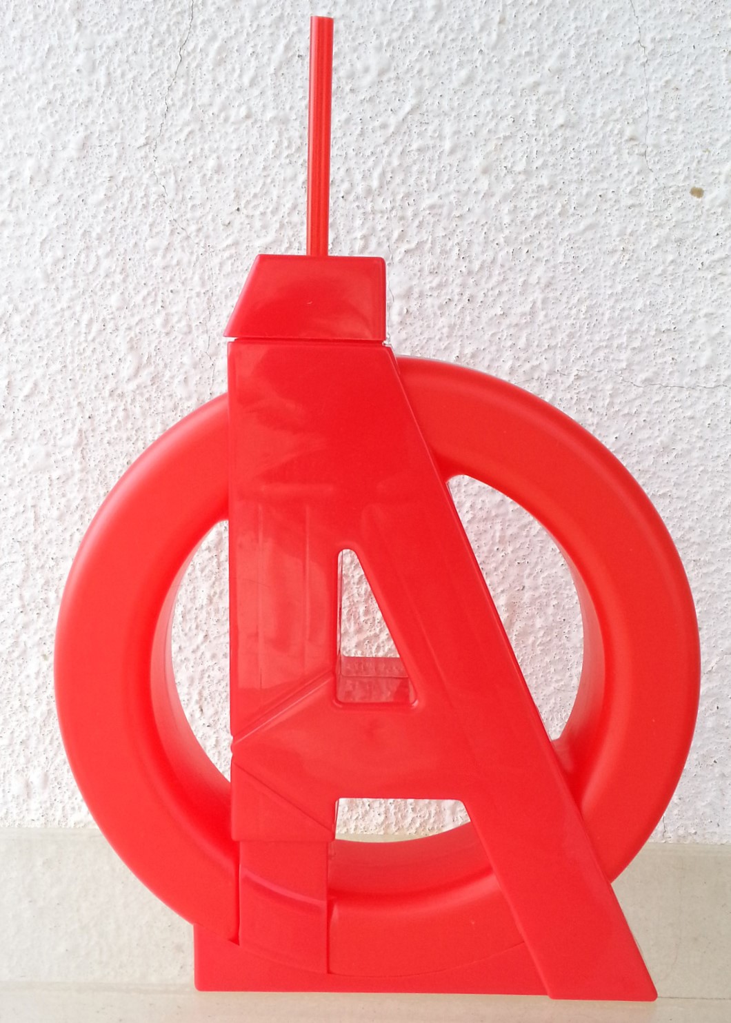 Marvel AVENGERS Age Of Ultron Logo Plastic Water Bottle - 2015 Movie Theater Exclusive Collectible