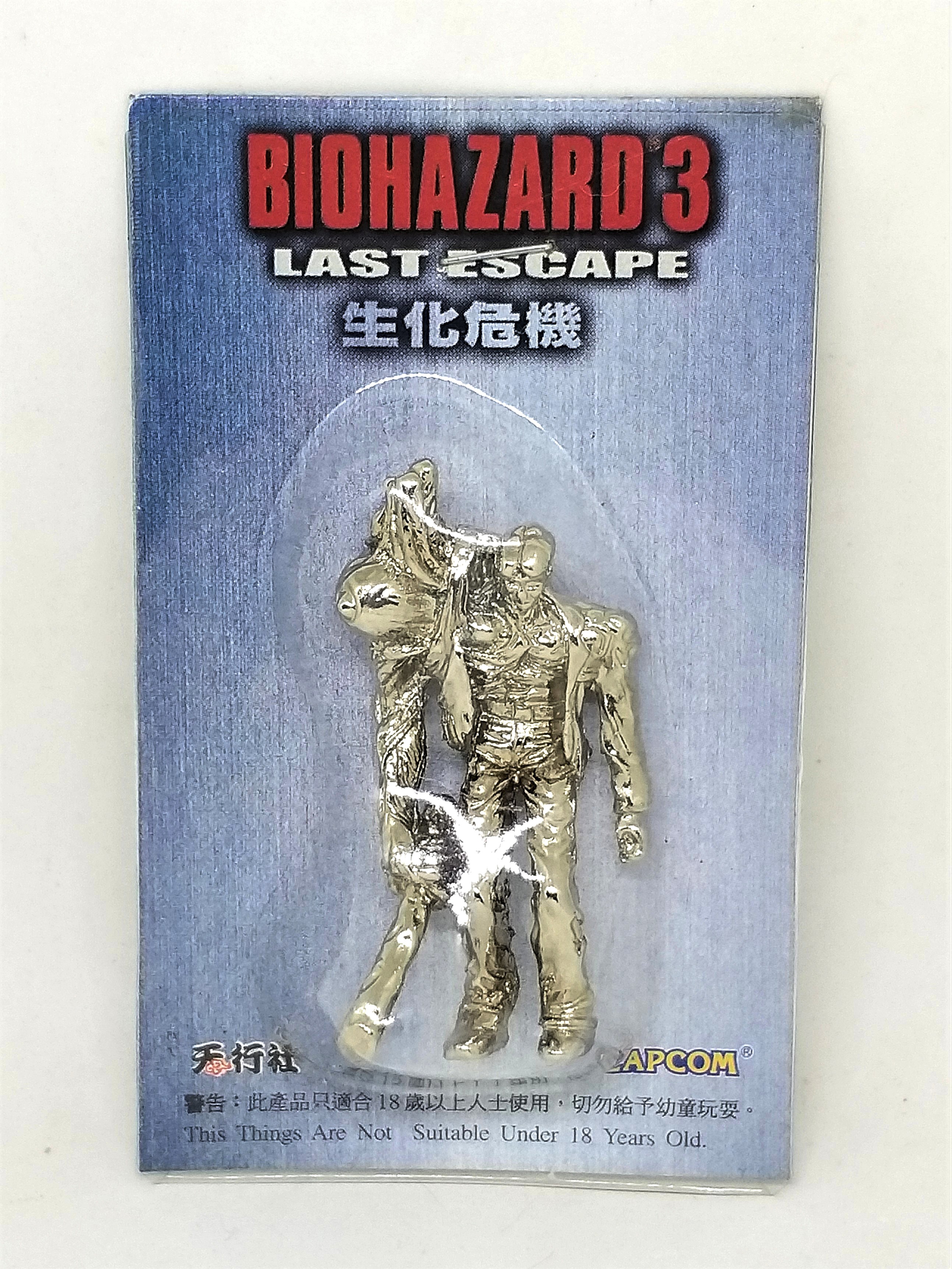 BIOHAZARD 3 William Birkin G1 Metal Figures (Gold / Silver) - 1999 Capcom Resident Evil Hong Kong Comics