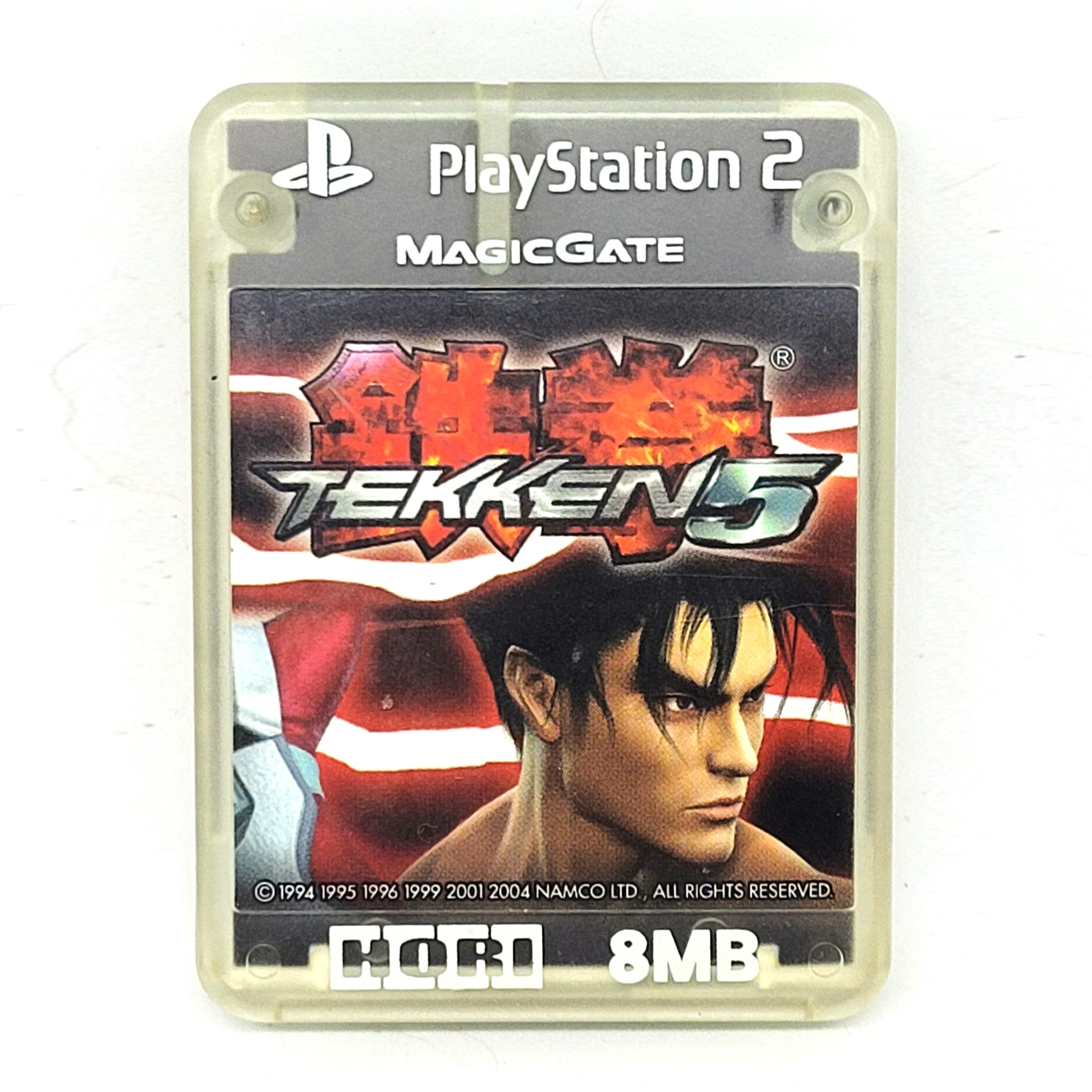 PS2 Tekken 5 Memory Card 8MB - 2005 HORI Playstation 2