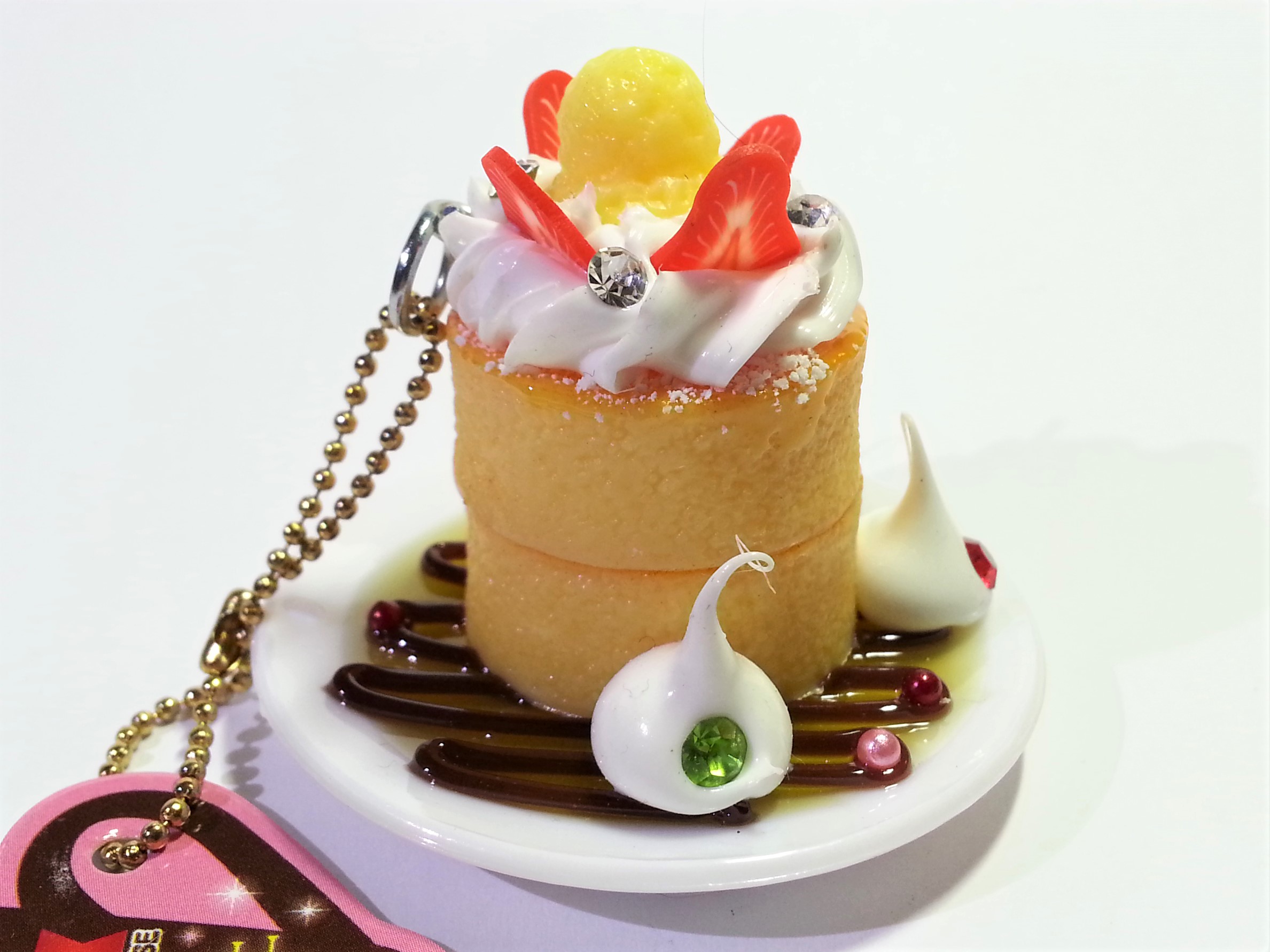 AMUSE Luxury Sweets Souffle Pancake (A) Bag Charm / Keychain - 2000s From Japan