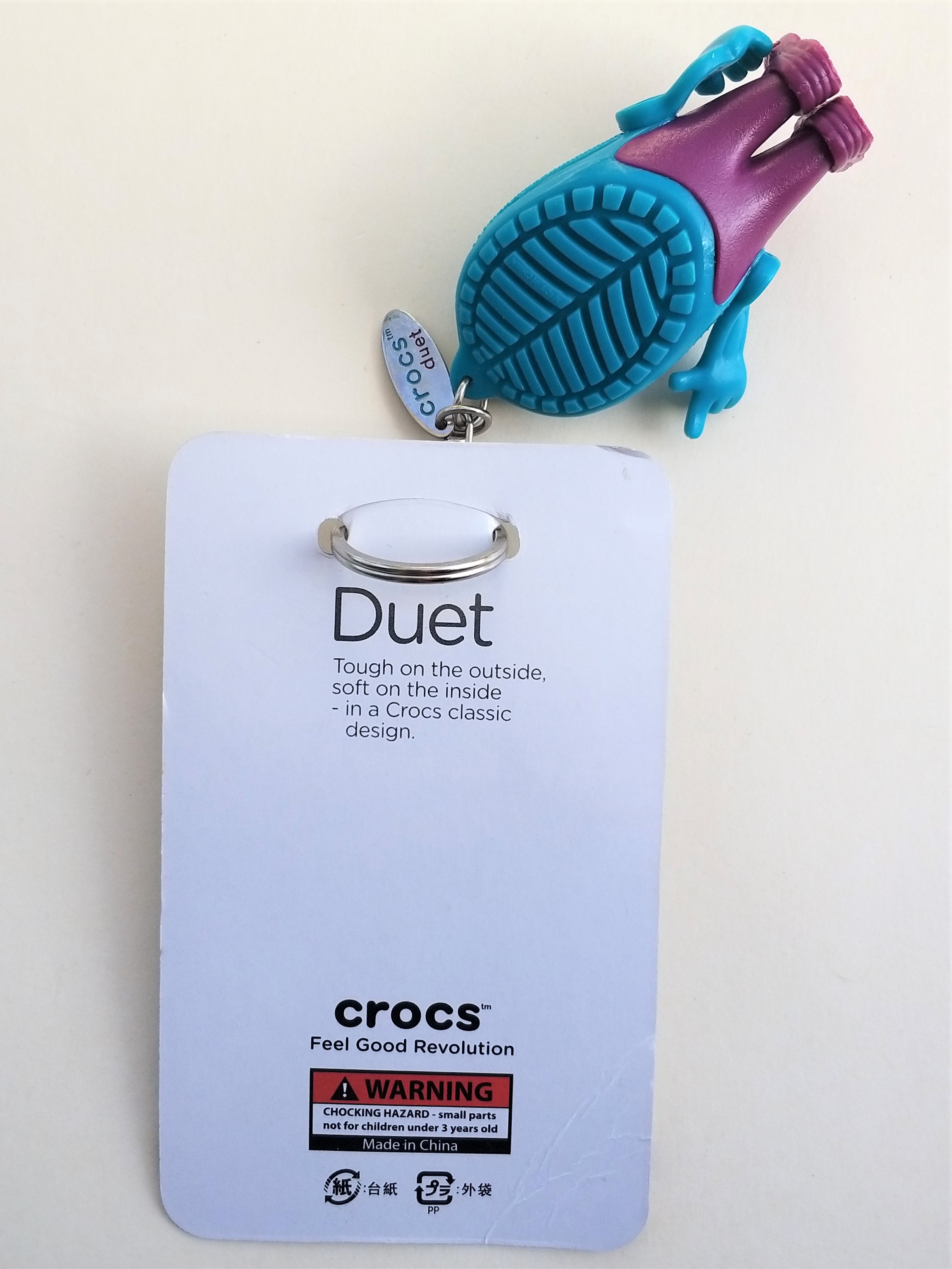 CROCS Croslite Guy Figure Keychain (Duet) 3" Key Ring
